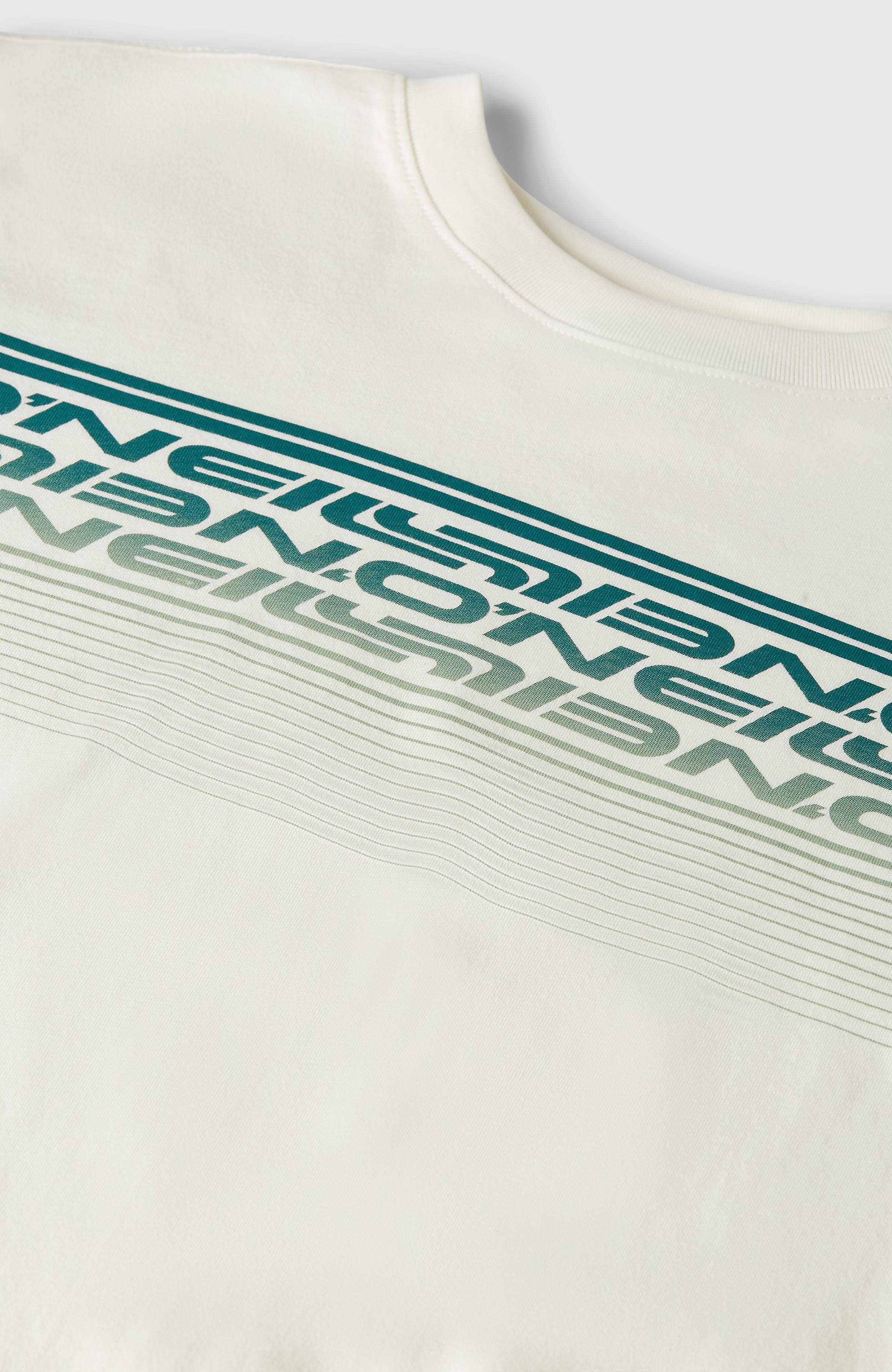 O'Neill Logo Stripe T-Shirt Snow White