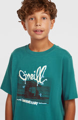 Slub Graphic T-Shirt Botanical Heat