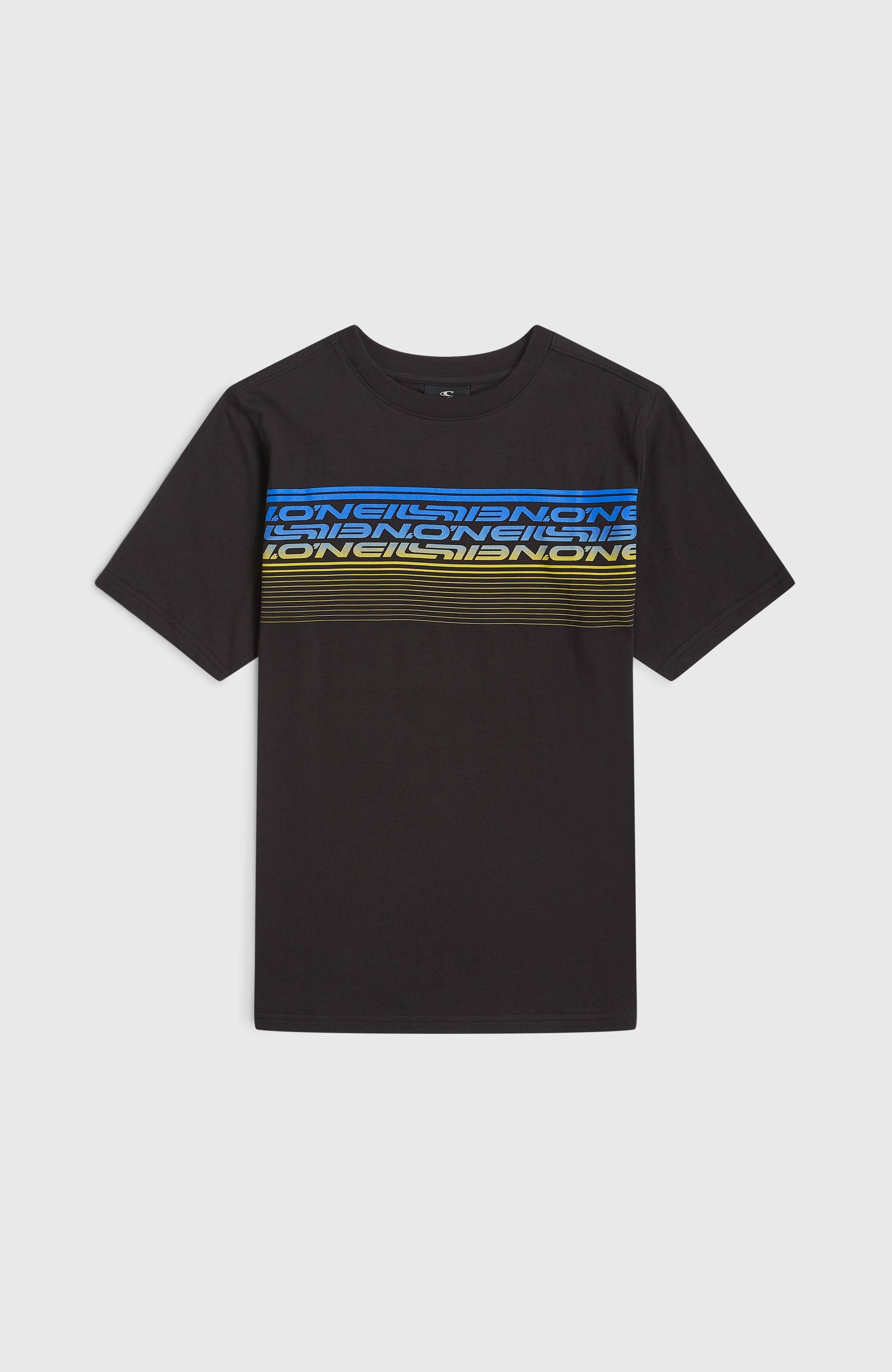 O'Neill Logo Stripe T-Shirt Black Out