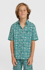 Print Shirt Blue Bricks