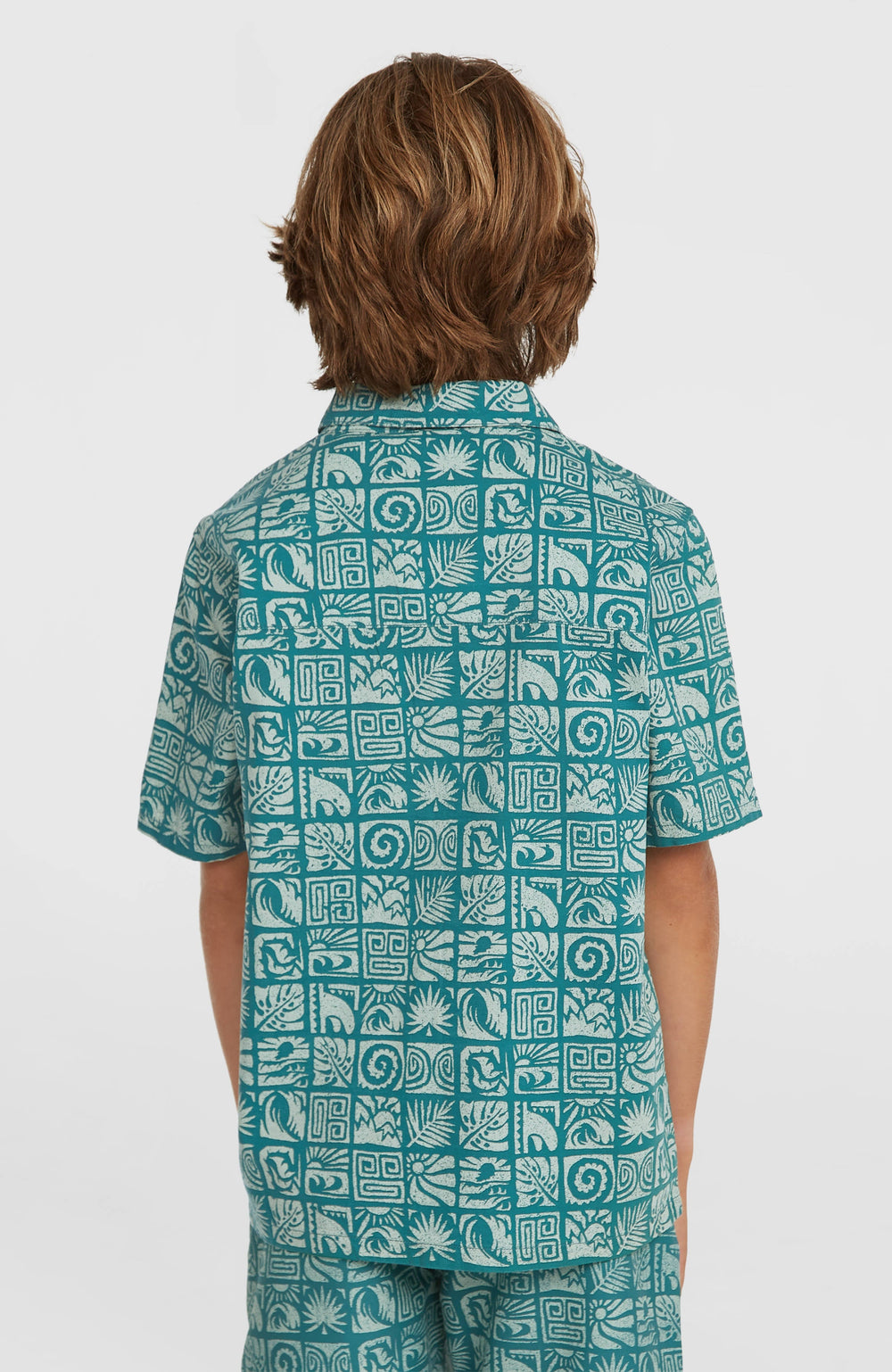 Print Shirt Blue Bricks