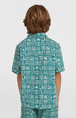 Print Shirt Blue Bricks