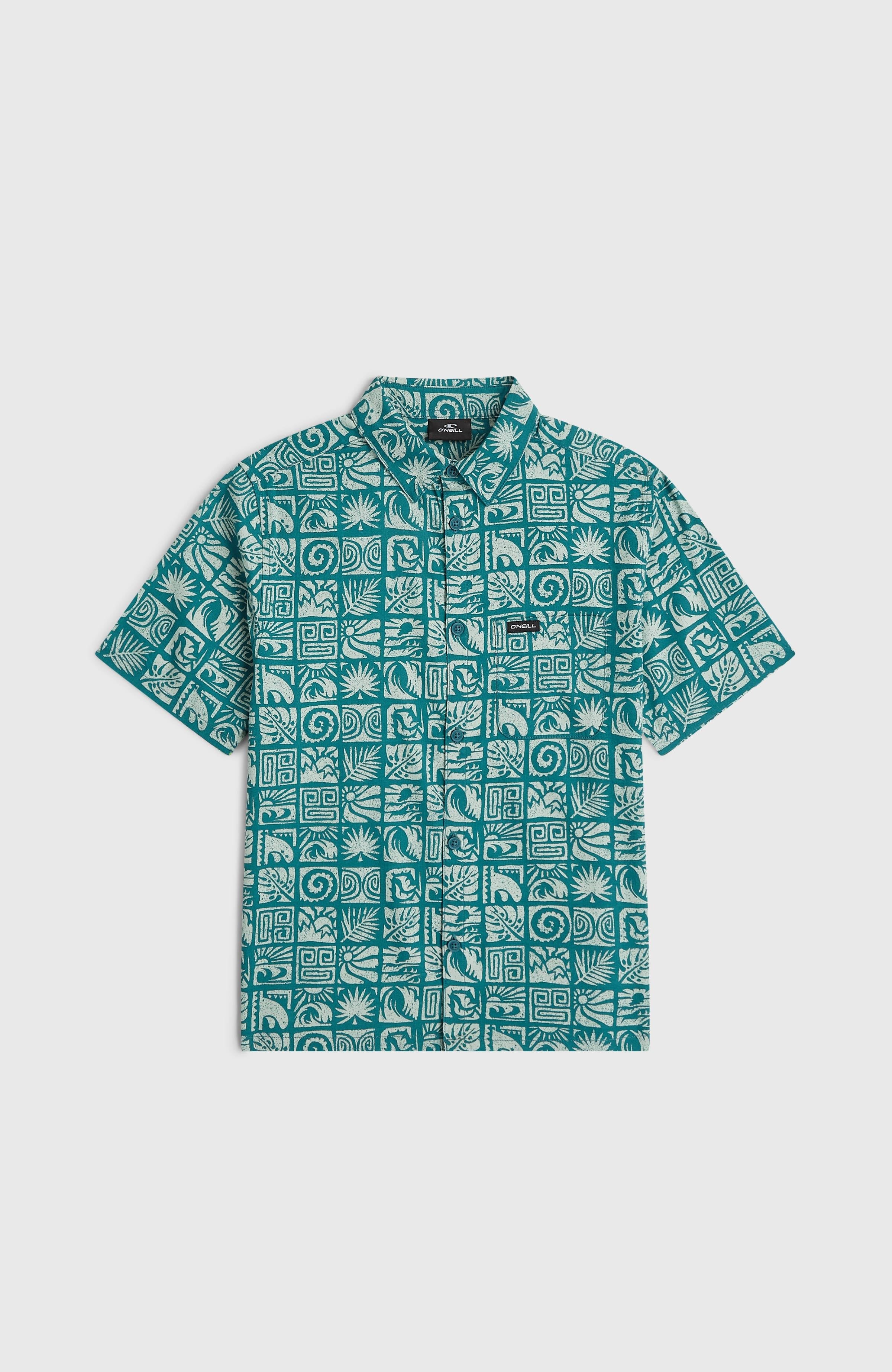 Print Shirt Blue Bricks
