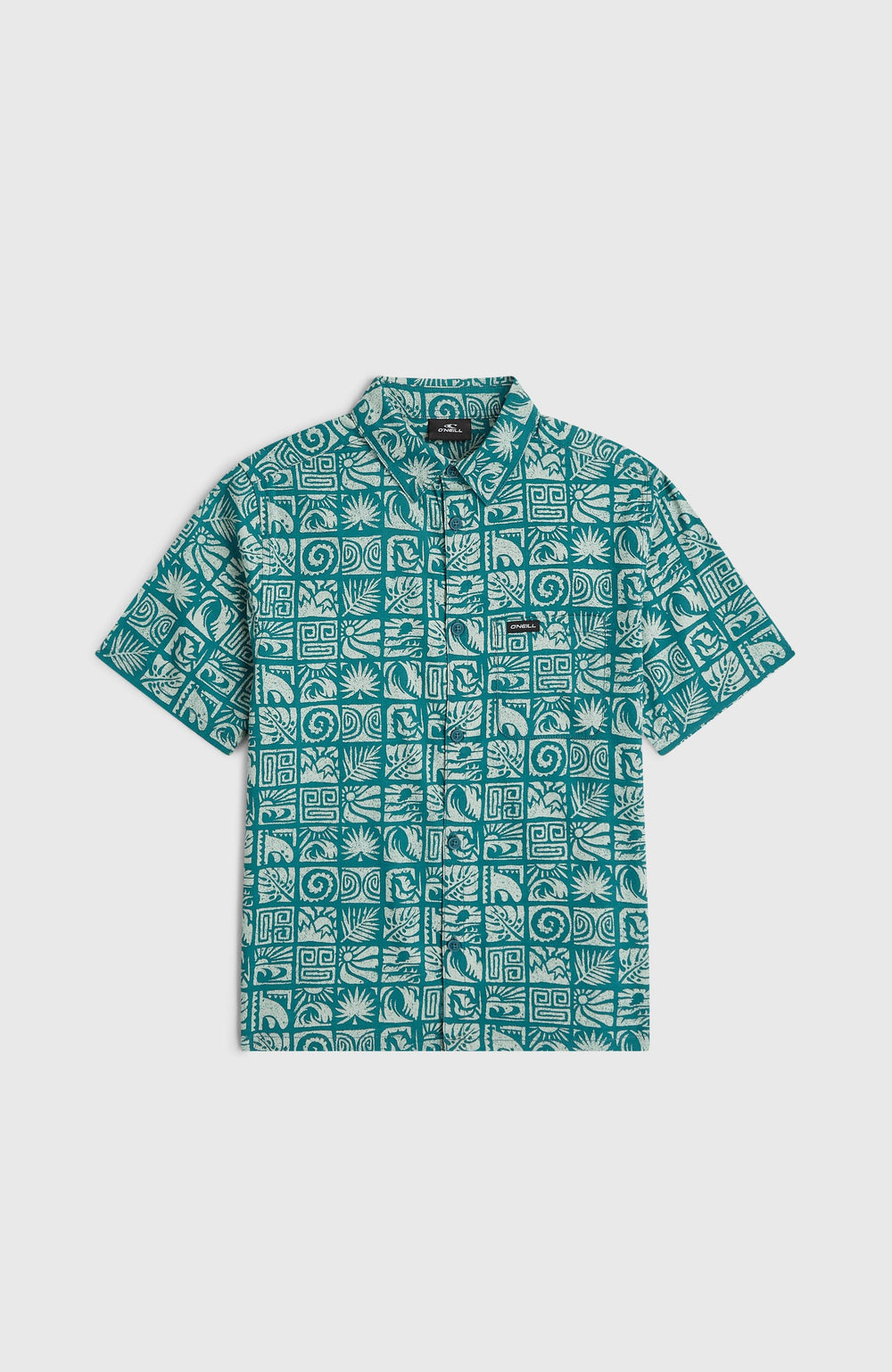 Print Shirt Blue Bricks
