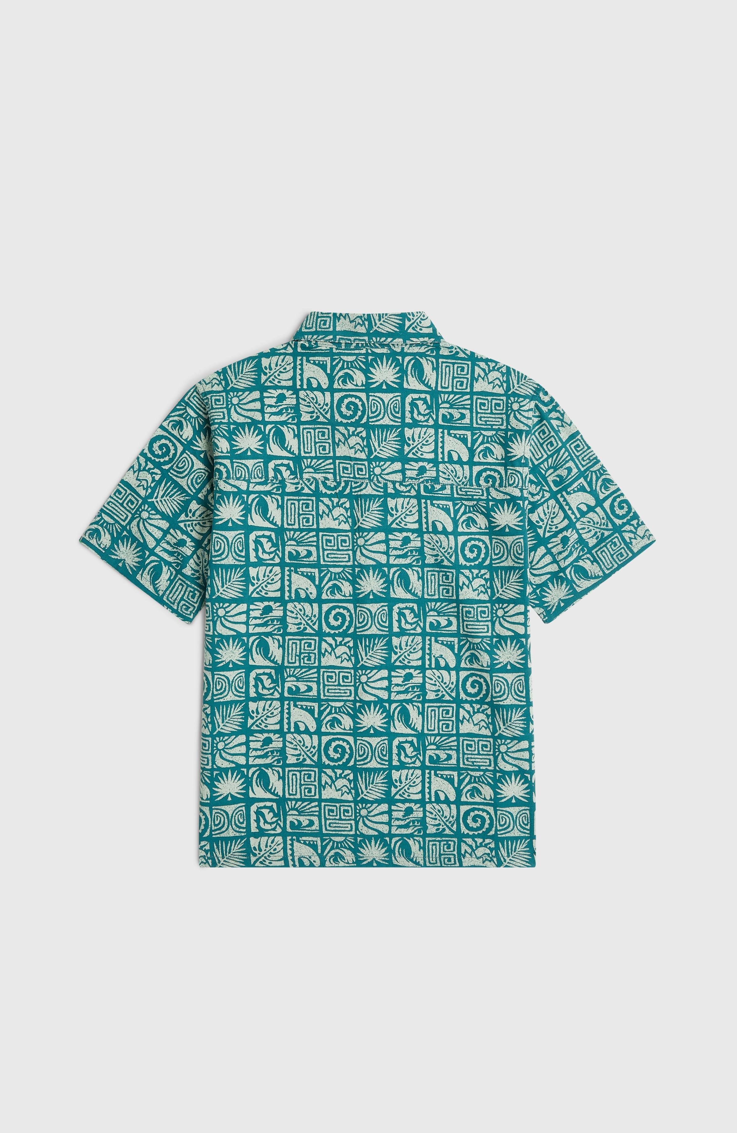 Print Shirt Blue Bricks