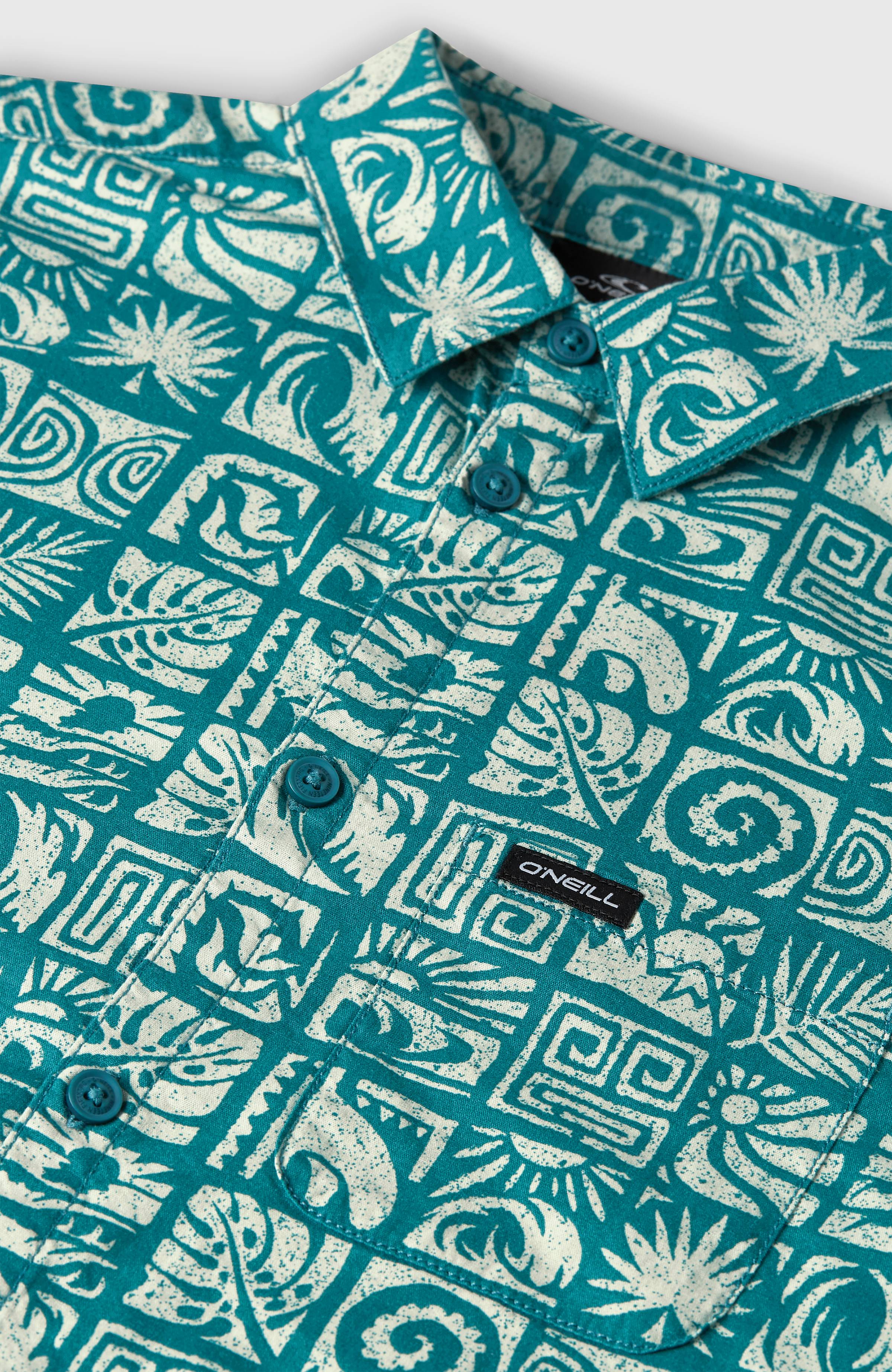 Print Shirt Blue Bricks