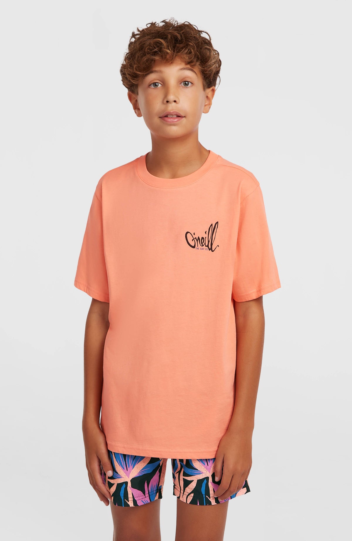 O'Neill Chest Print T-Shirt Funky Peach