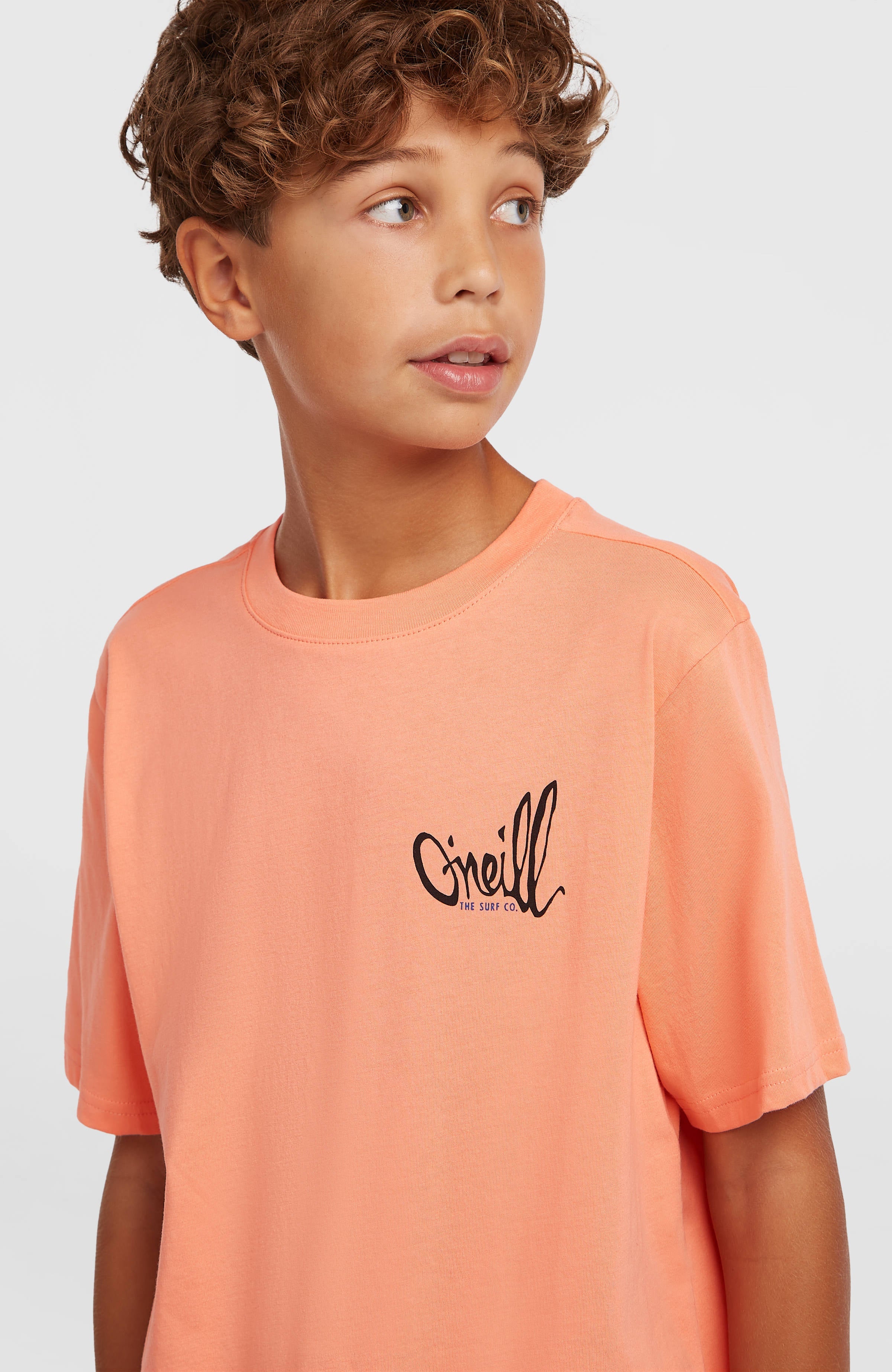 O'Neill Chest Print T-Shirt Funky Peach