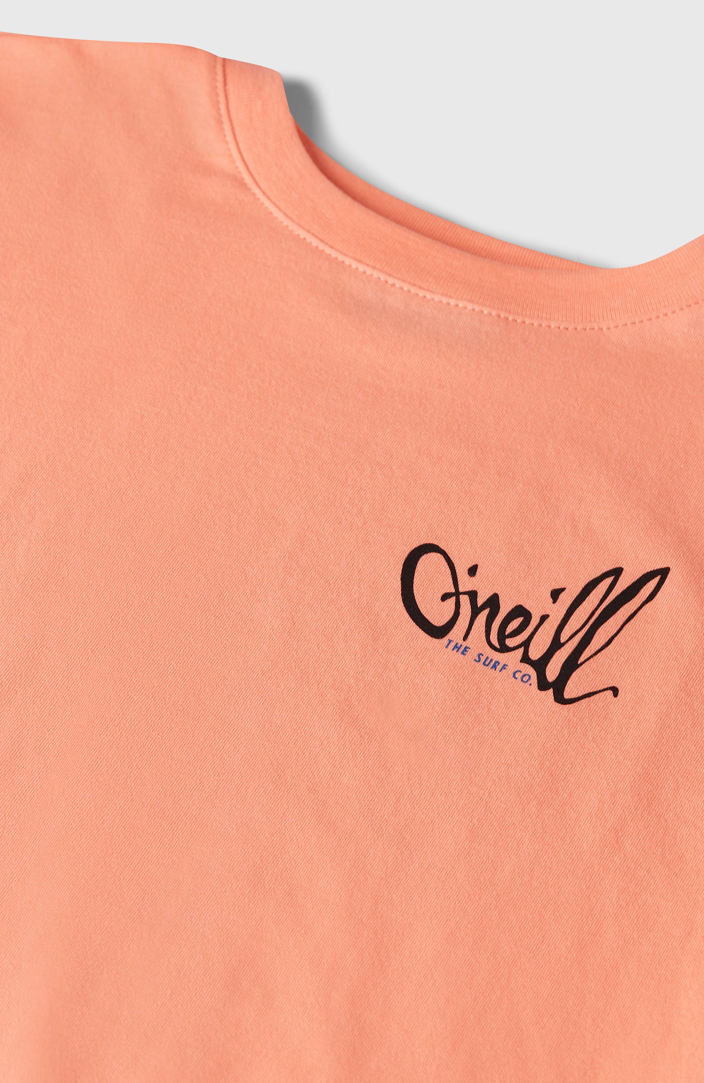 O'Neill Chest Print T-Shirt Funky Peach