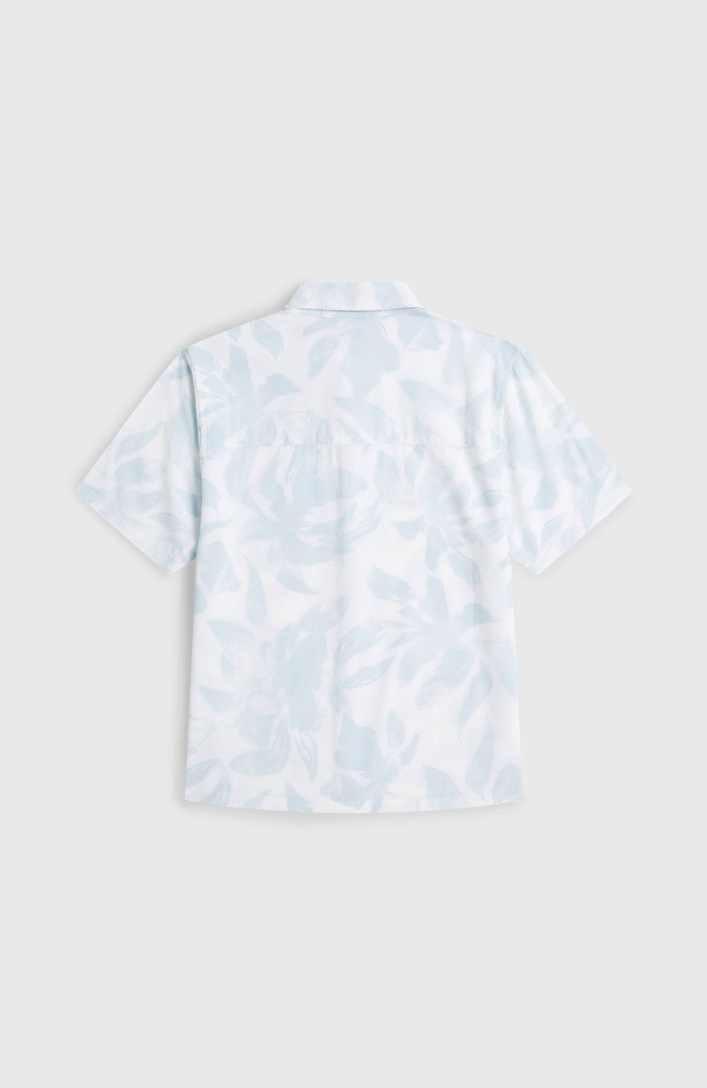 Print Shirt White Spray Flower