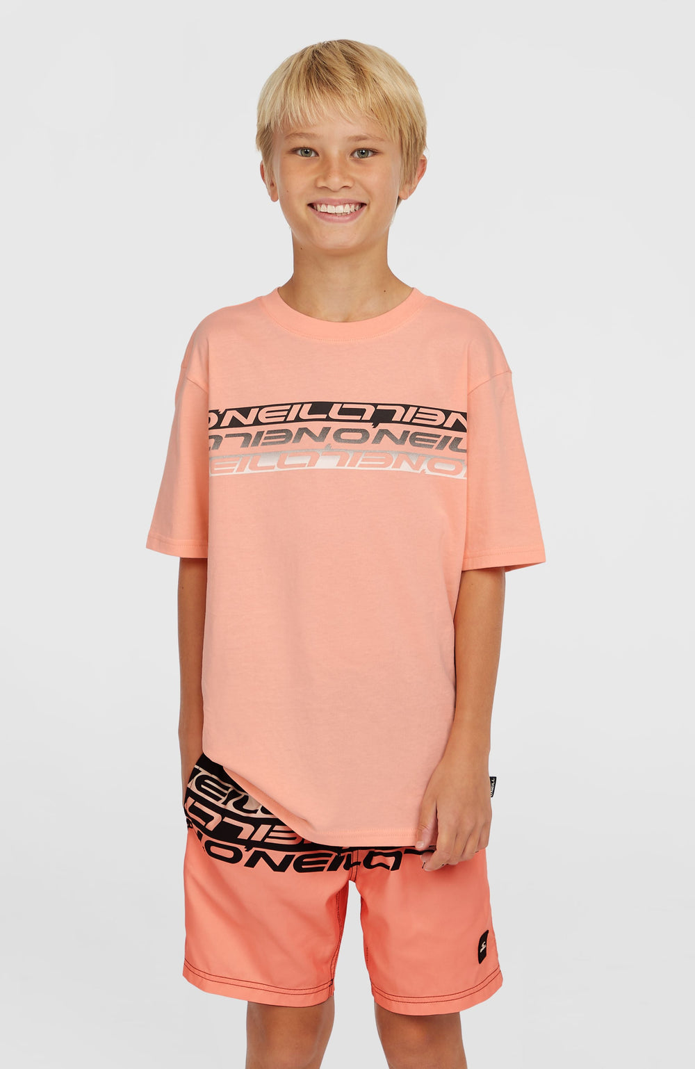 Stripe T-Shirt Coral Pop