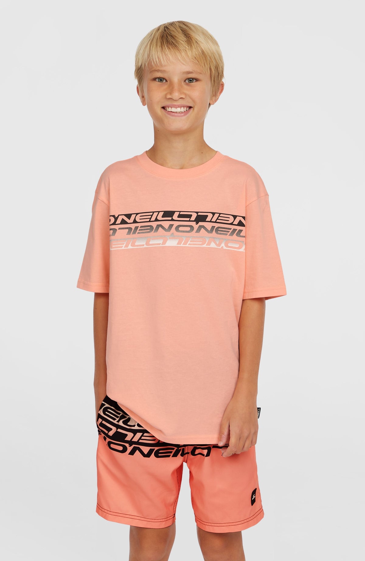 Stripe T-Shirt Coral Pop