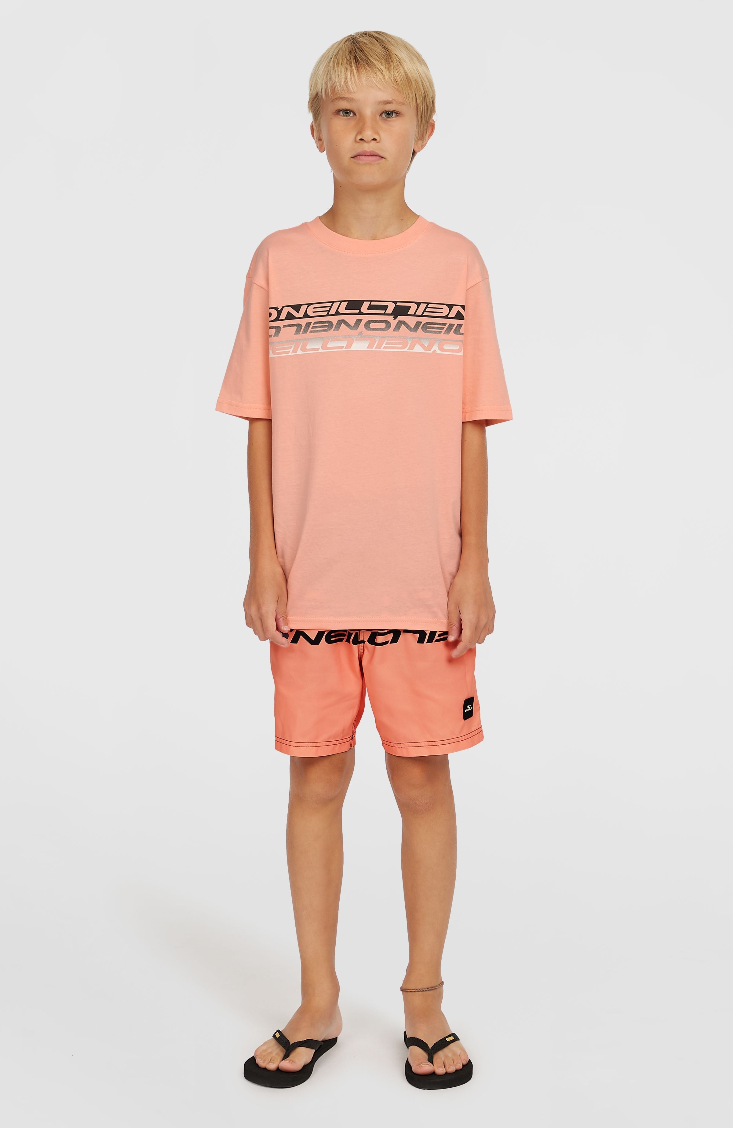 Stripe T-Shirt Coral Pop