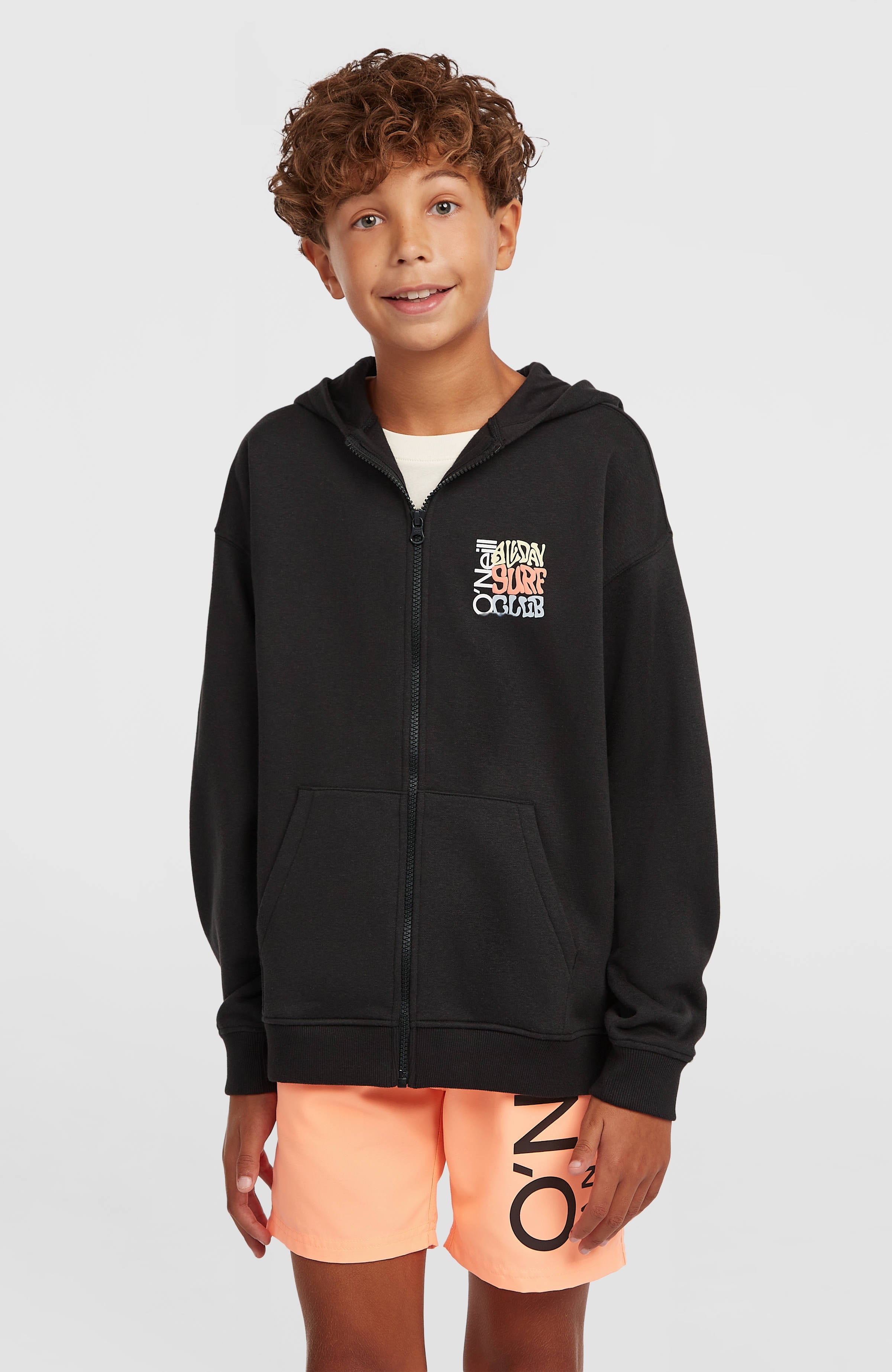 Graphic Full-Zip Hoodie Black Out