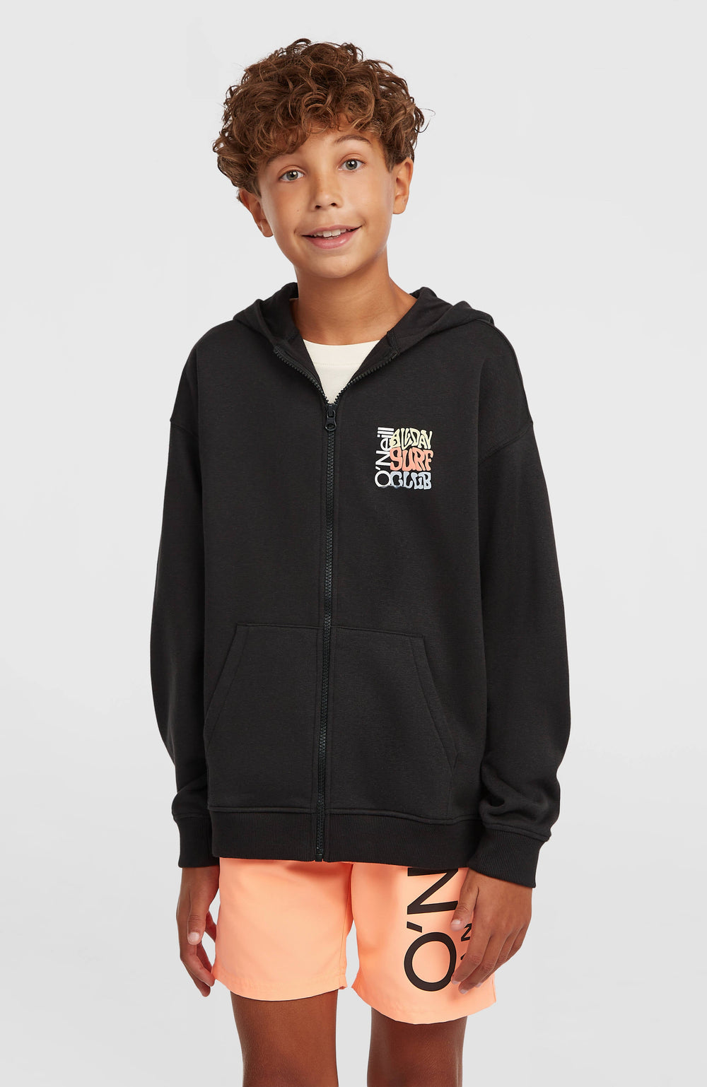 Graphic Full-Zip Hoodie Black Out