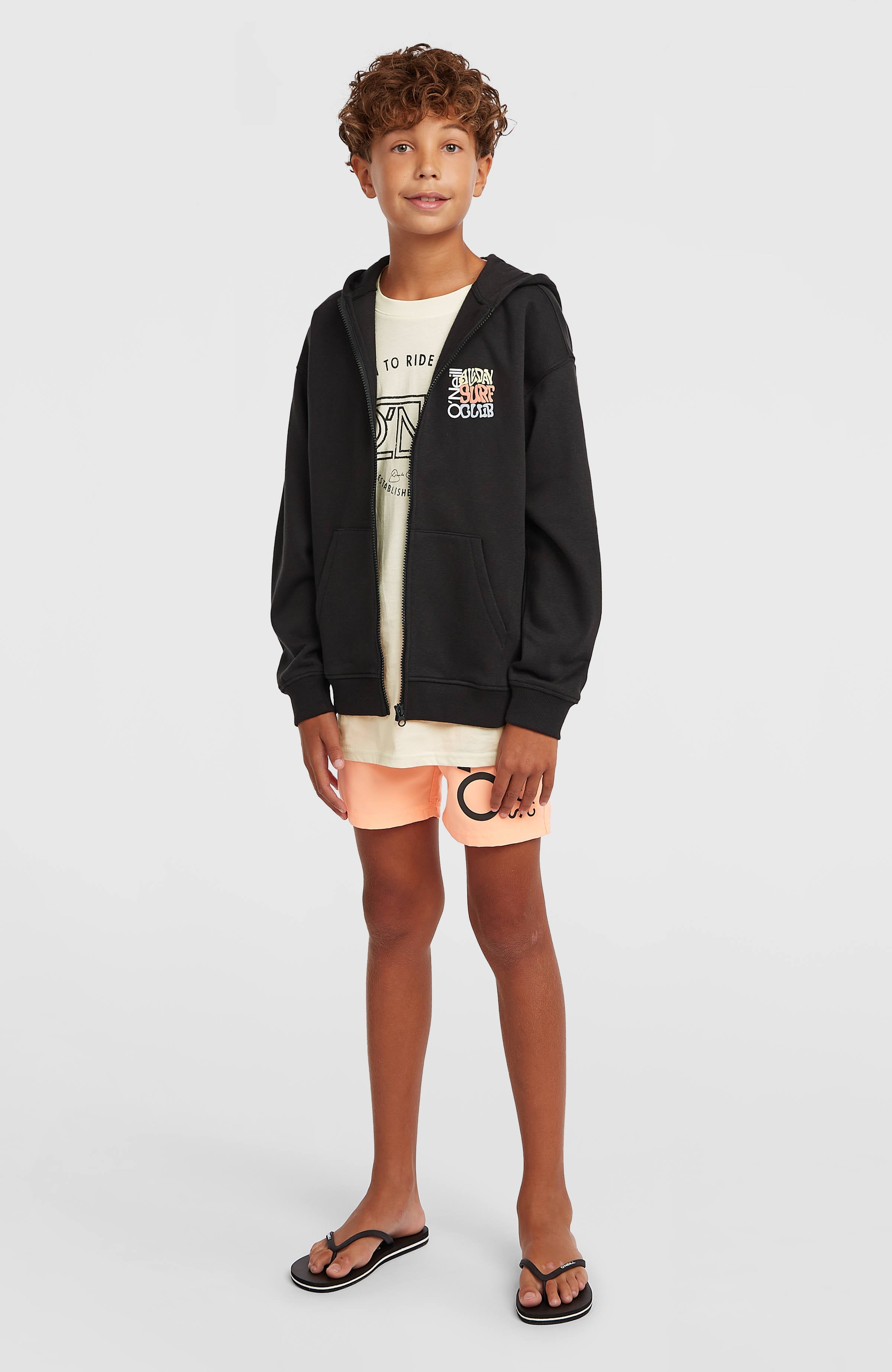 Graphic Full-Zip Hoodie Black Out