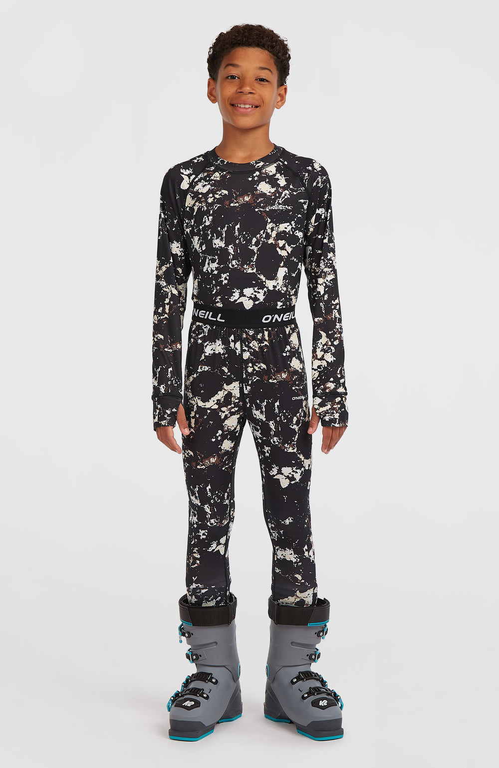 Baselayer Set Black/Beige Quarry