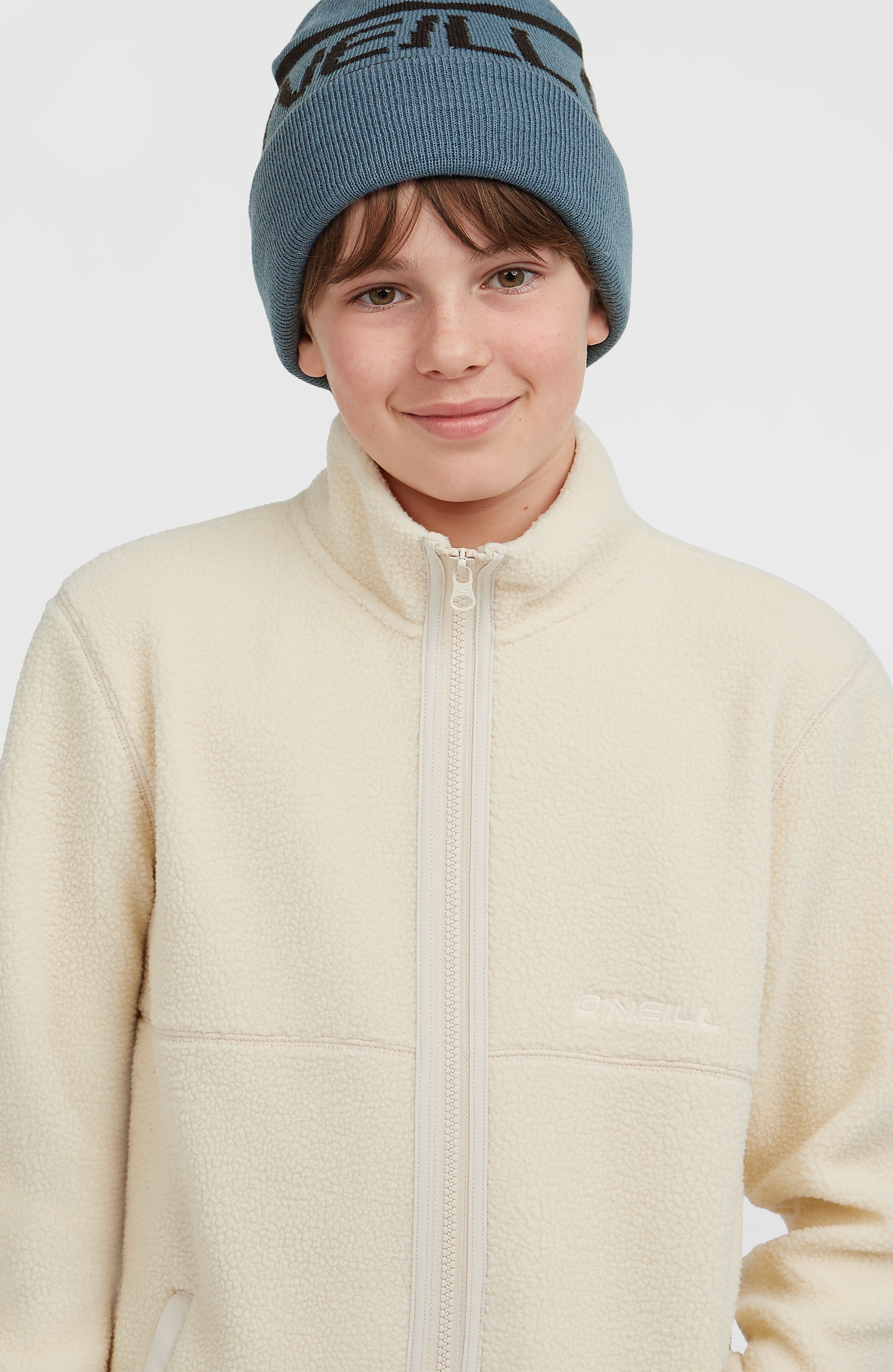High-Pile Full-Zip Fleece Macaron