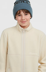 High-Pile Full-Zip Fleece Macaron