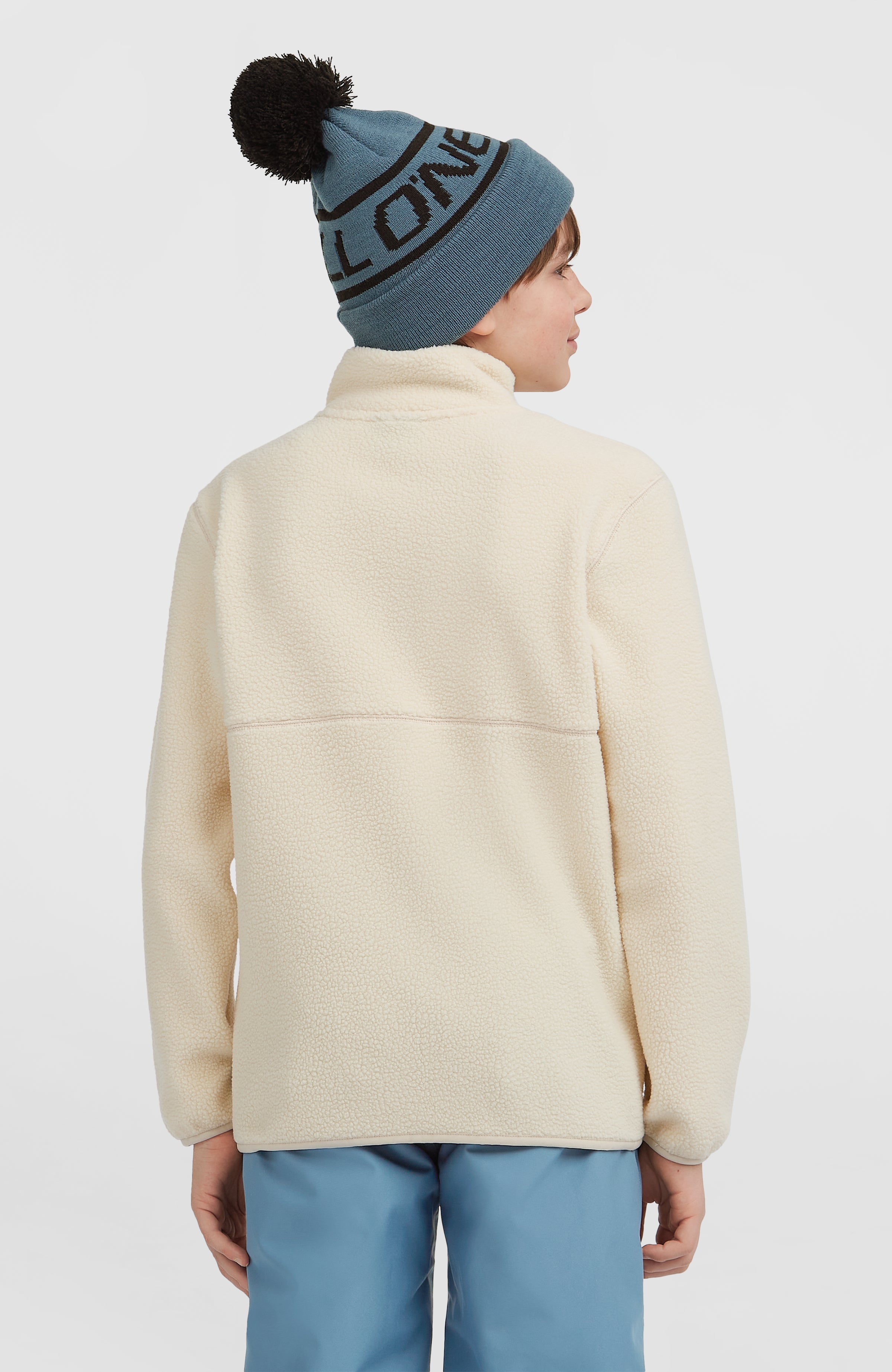 High-Pile Full-Zip Fleece Macaron