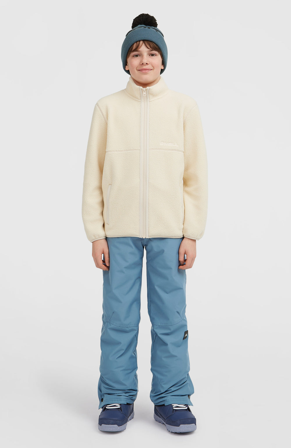 High-Pile Full-Zip Fleece Macaron