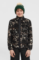 High-Pile Full-Zip Fleece Black/Beige Quarry