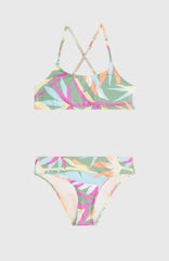 Essentials Bralette Bikini Set Green Wmns Tropicana