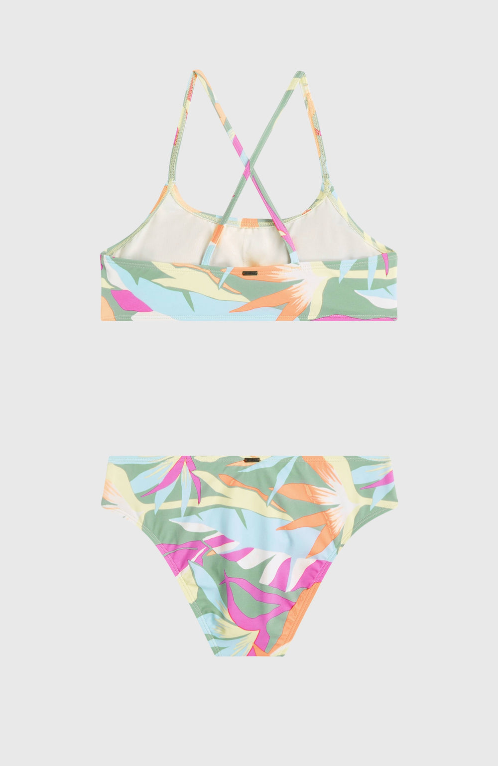 Essentials Bralette Bikini Set Green Wmns Tropicana