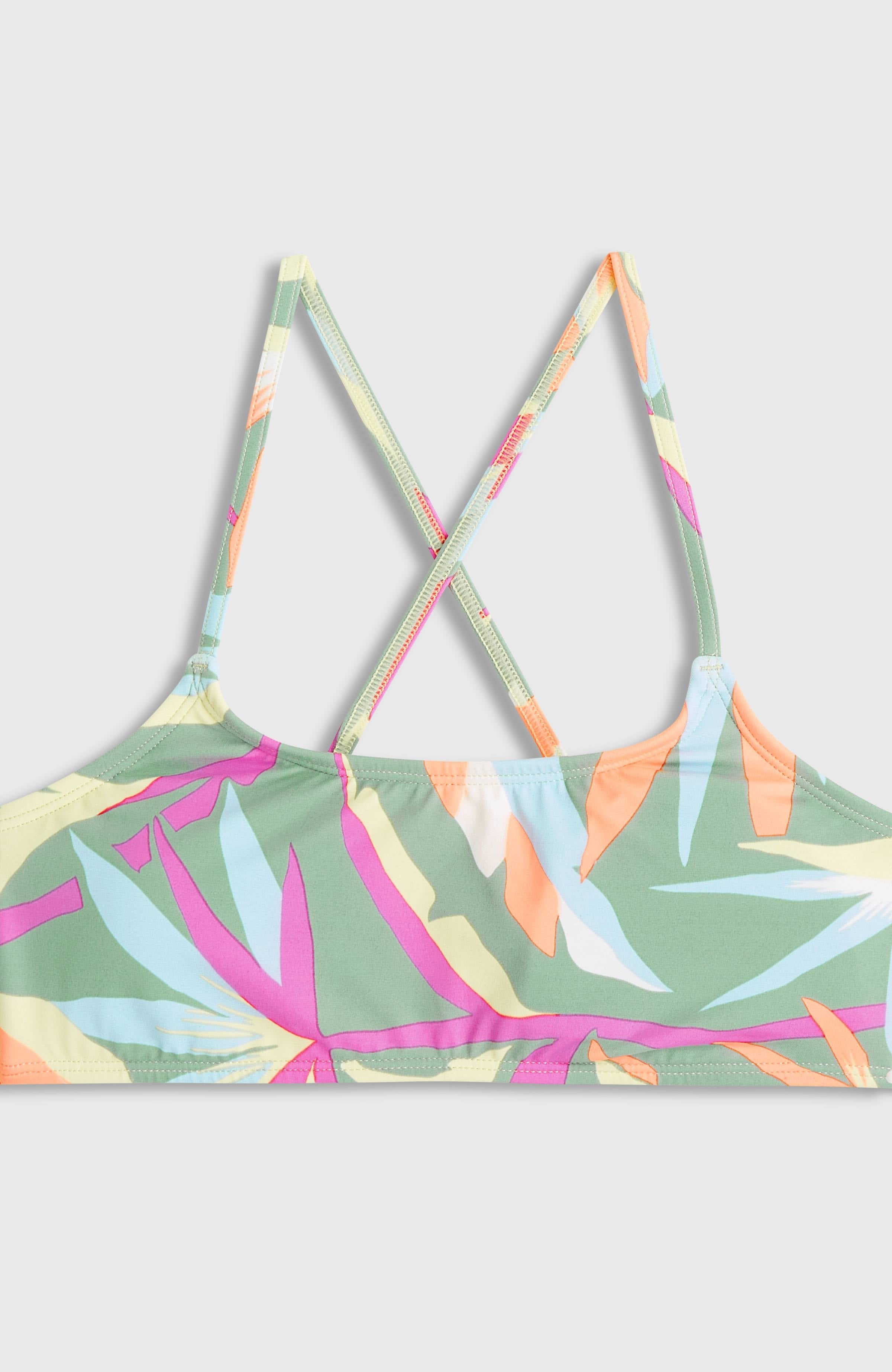 Essentials Bralette Bikini Set Green Wmns Tropicana