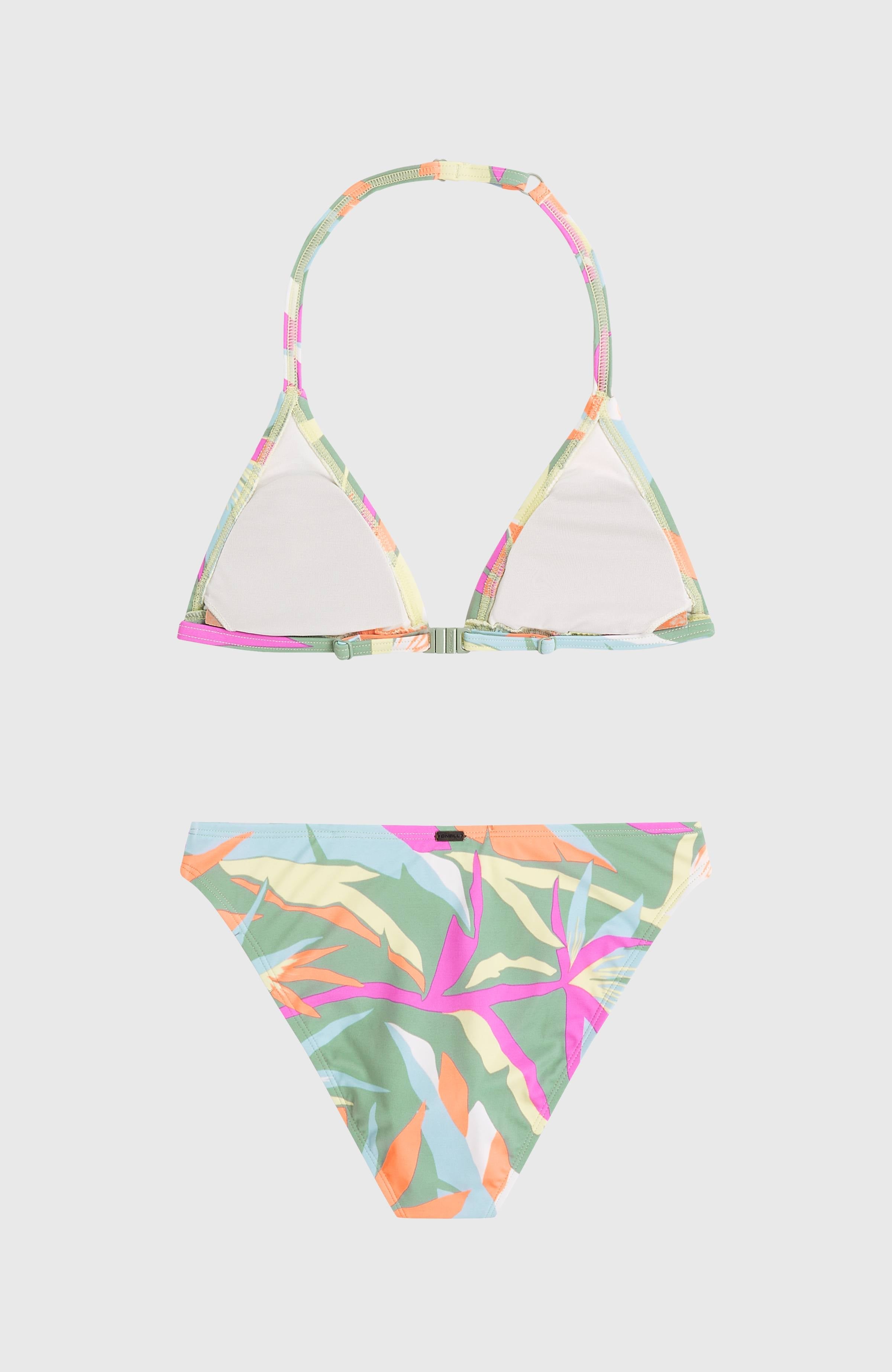 Essentials Triangle Bikini Set Green Wmns Tropicana