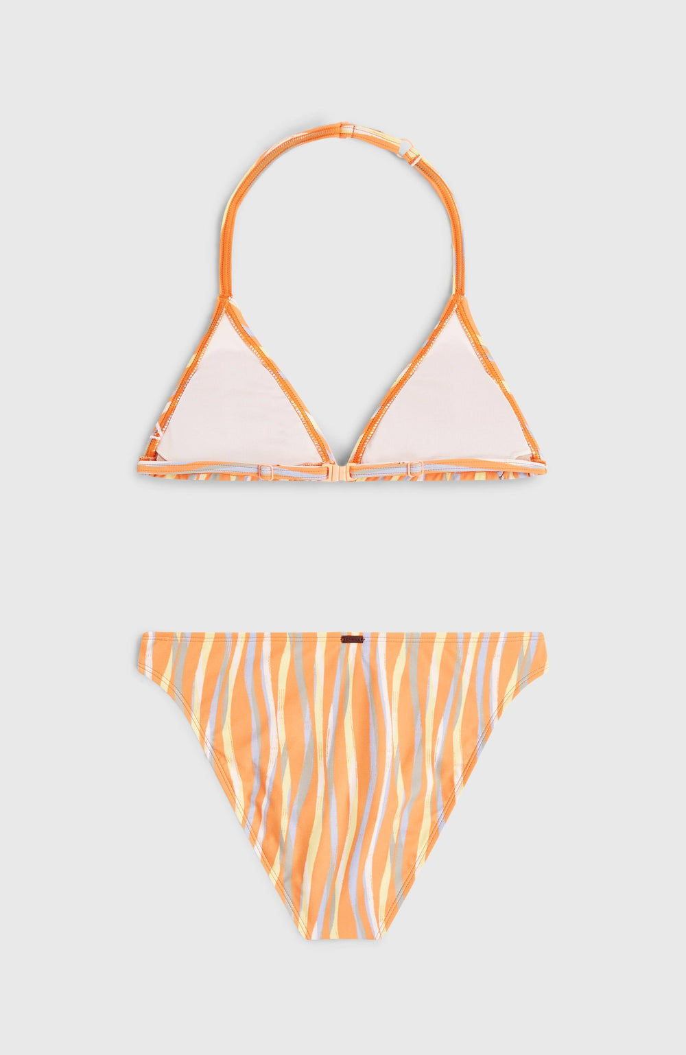 Essentials Triangle Bikini Set Funky Peach Swirly
