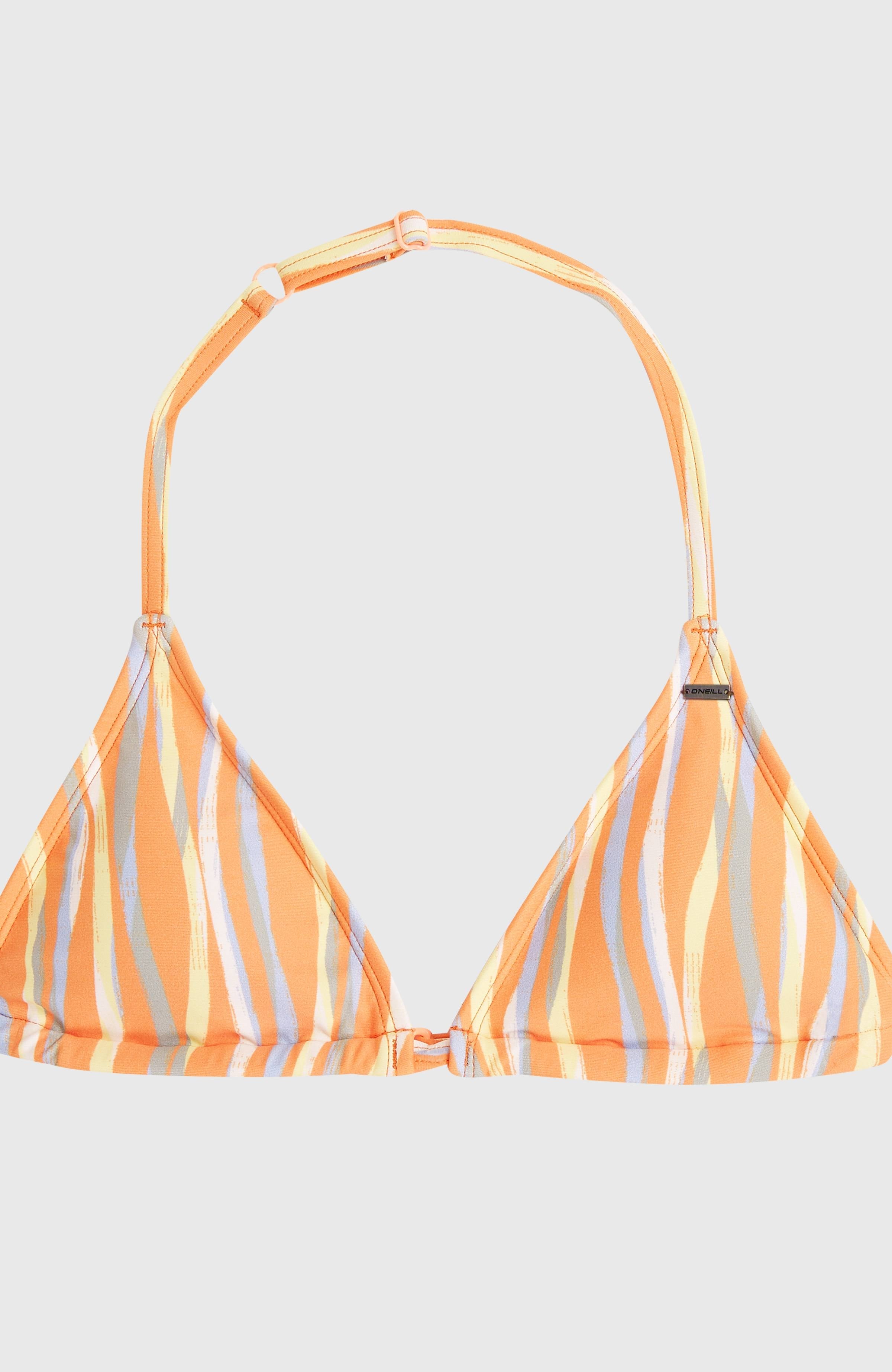 Essentials Triangle Bikini Set Funky Peach Swirly