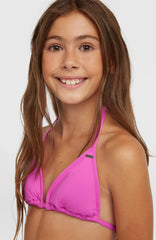 Essentials Triangle Bikini Set Electric Fuschia
