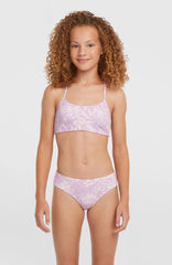 Essentials Bralette Bikini Set Purple Island Sky