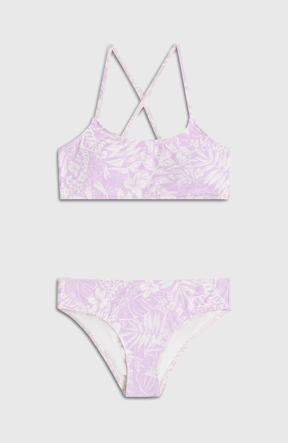 Essentials Bralette Bikini Set Purple Island Sky