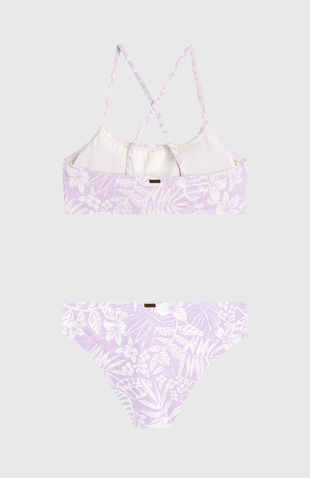 Essentials Bralette Bikini Set Purple Island Sky