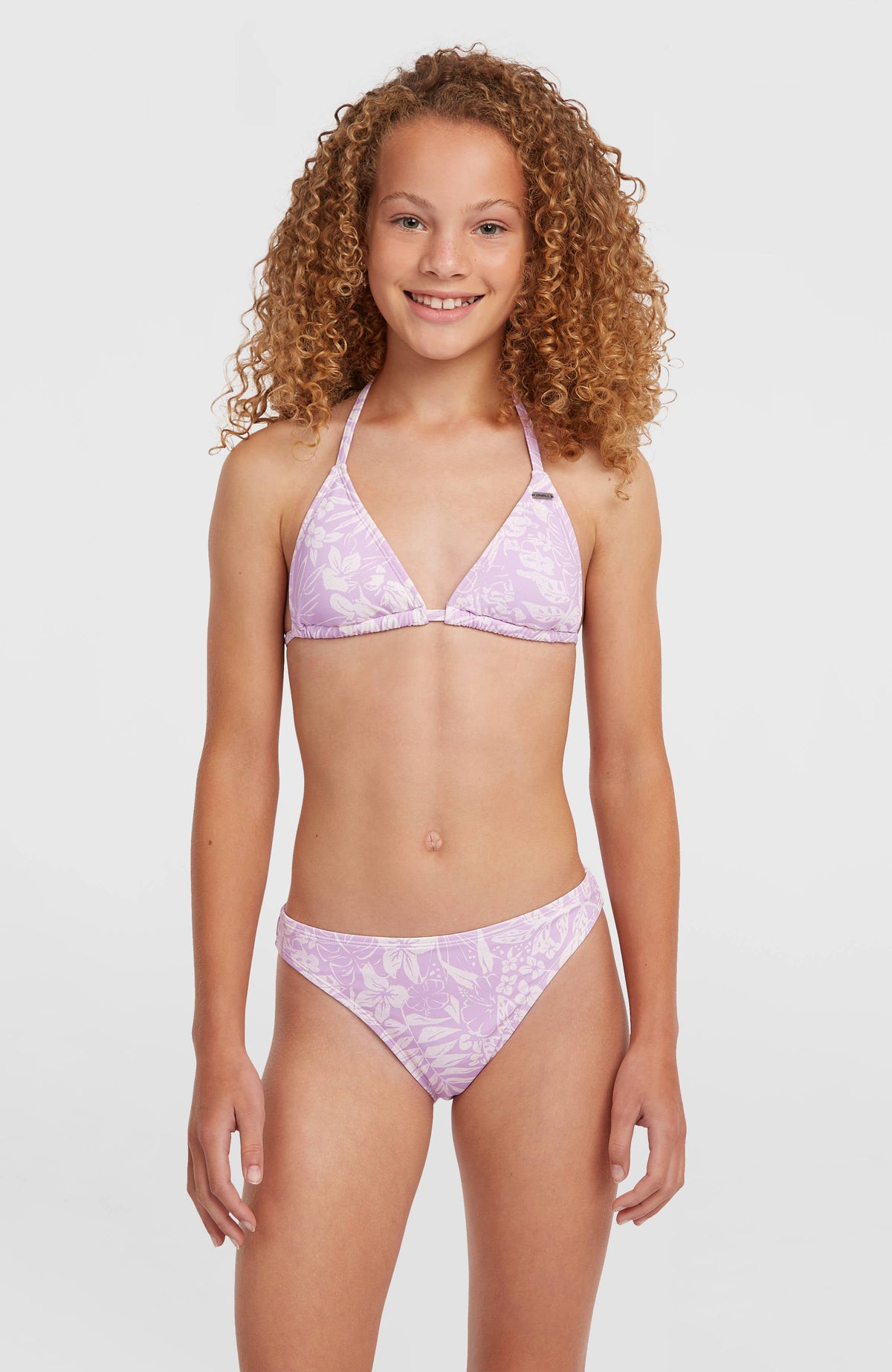 Essentials Triangle Bikini Set Purple Island Sky