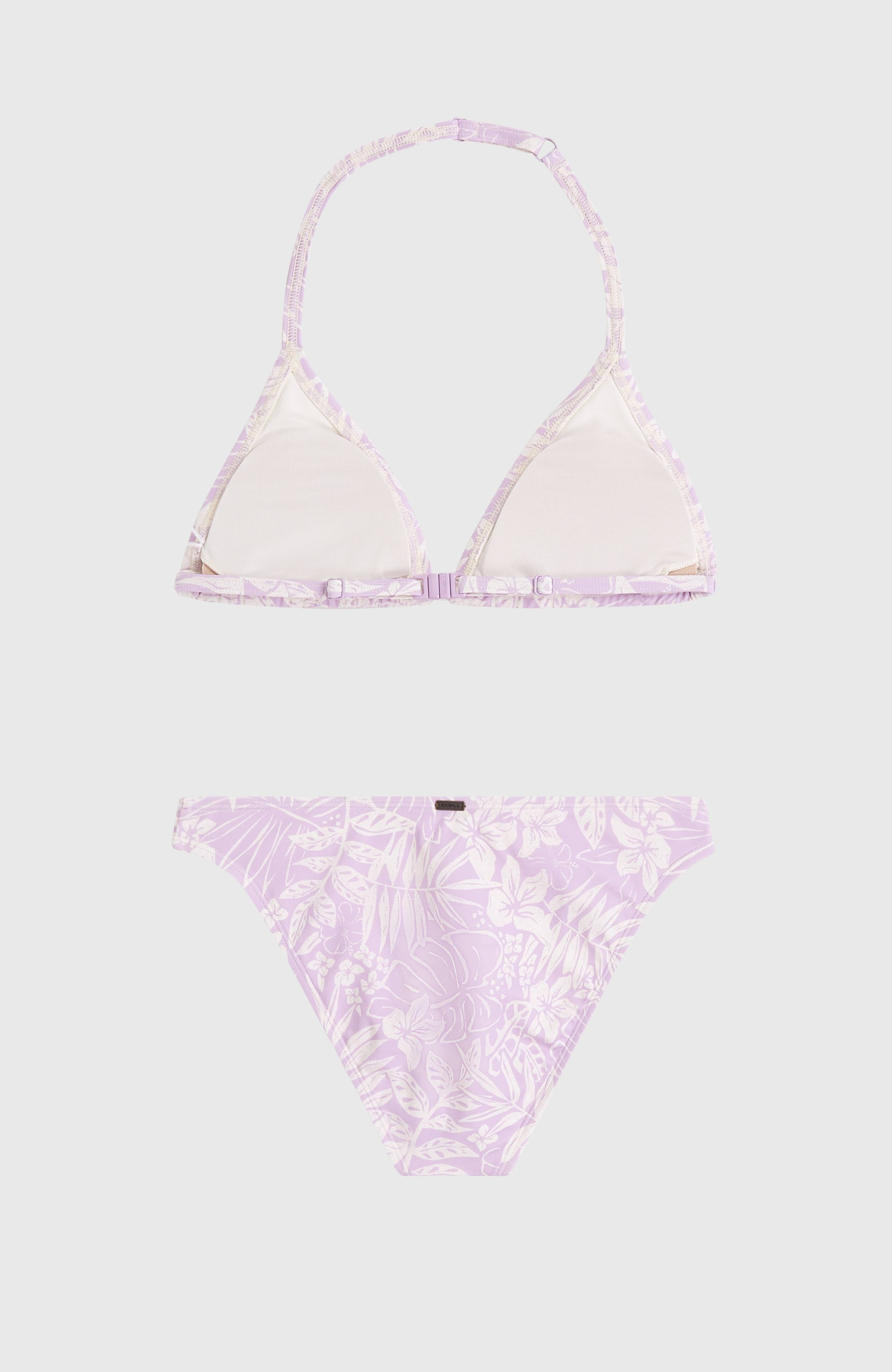 Essentials Triangle Bikini Set Purple Island Sky