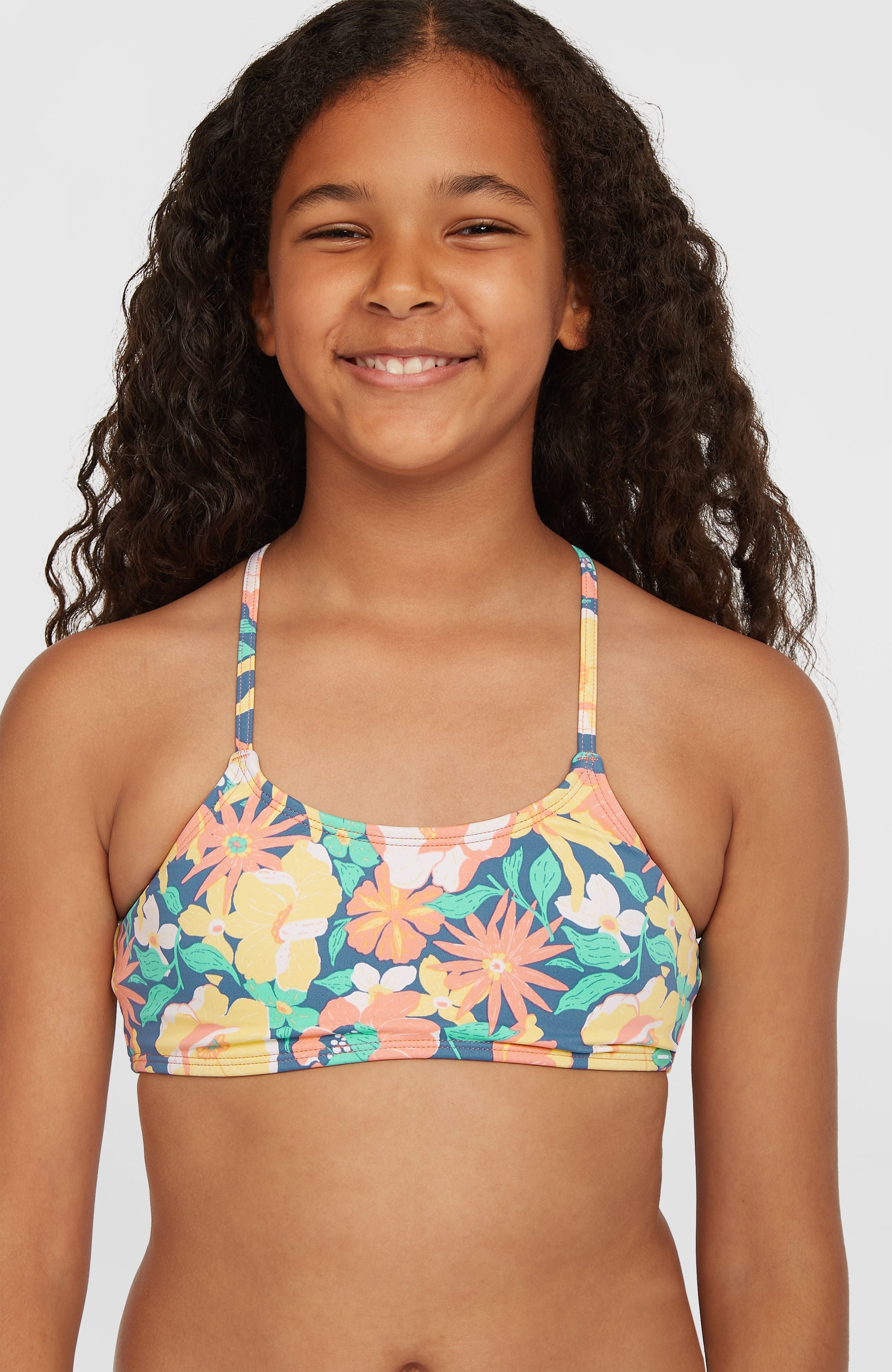 Essentials Bralette Bikini Set Blue Santa Monica