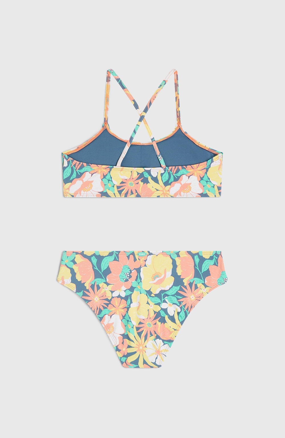 Essentials Bralette Bikini Set Blue Santa Monica