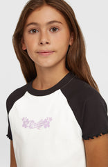 O'Neill Colour-Block Rib T-Shirt Snow White Colour Block