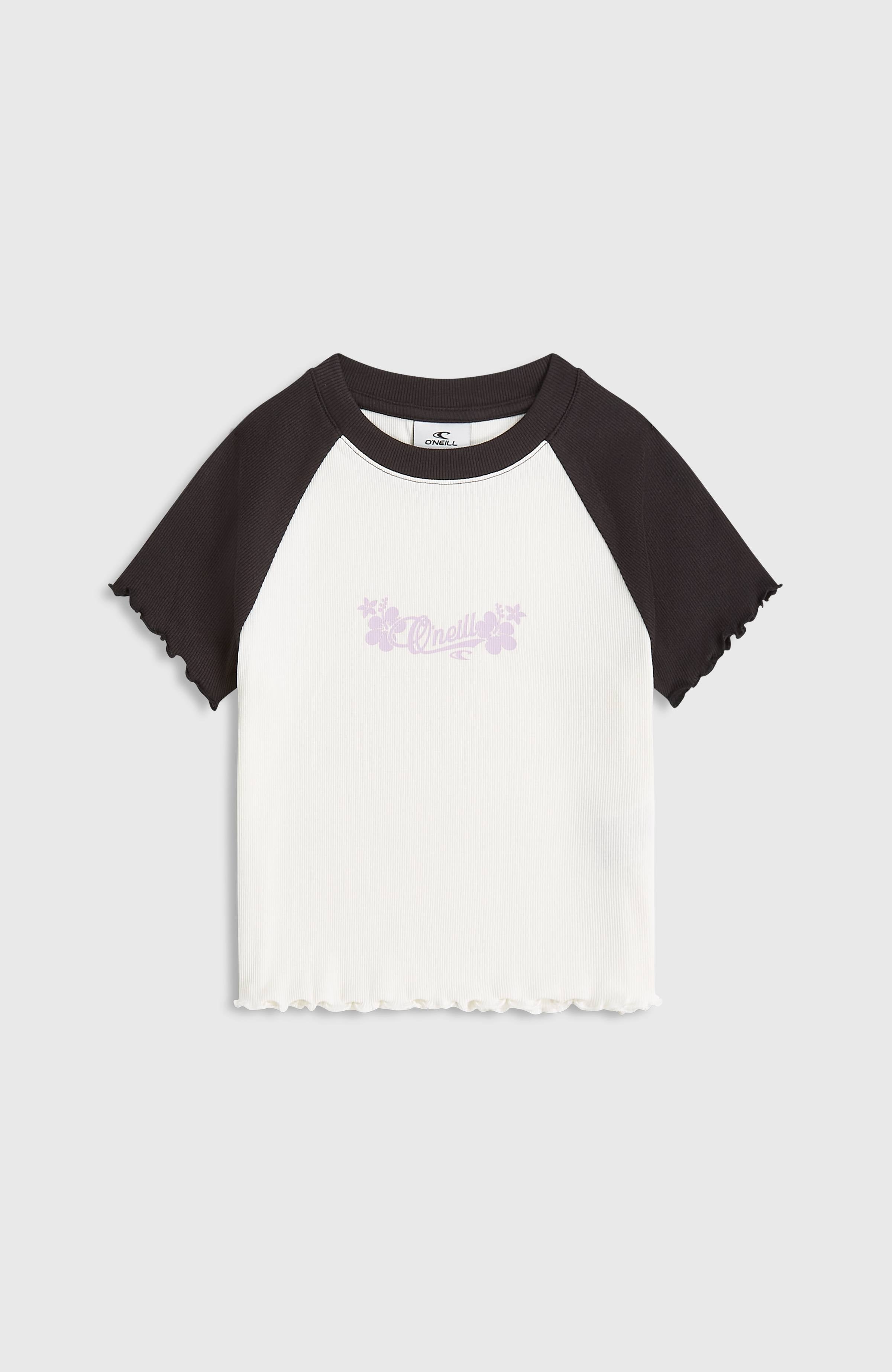 O'Neill Colour-Block Rib T-Shirt Snow White Colour Block