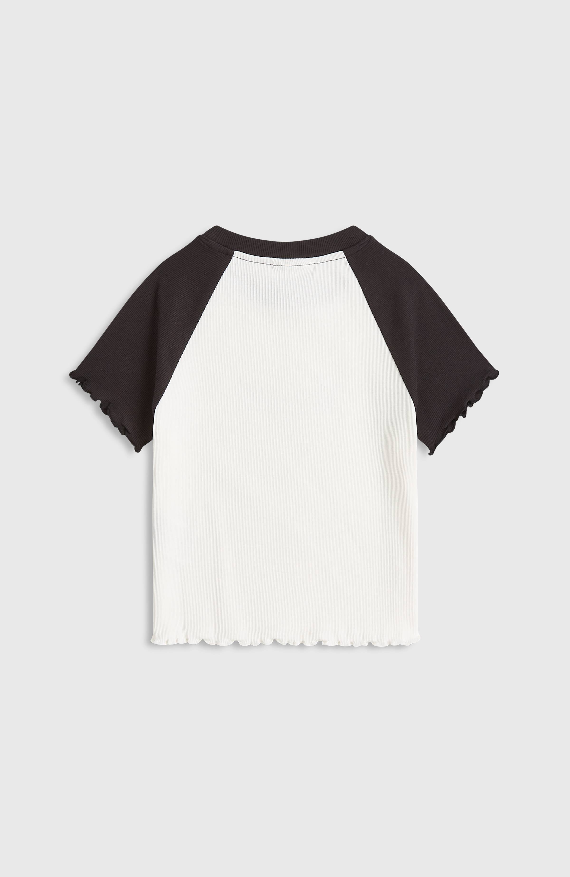 O'Neill Colour-Block Rib T-Shirt Snow White Colour Block