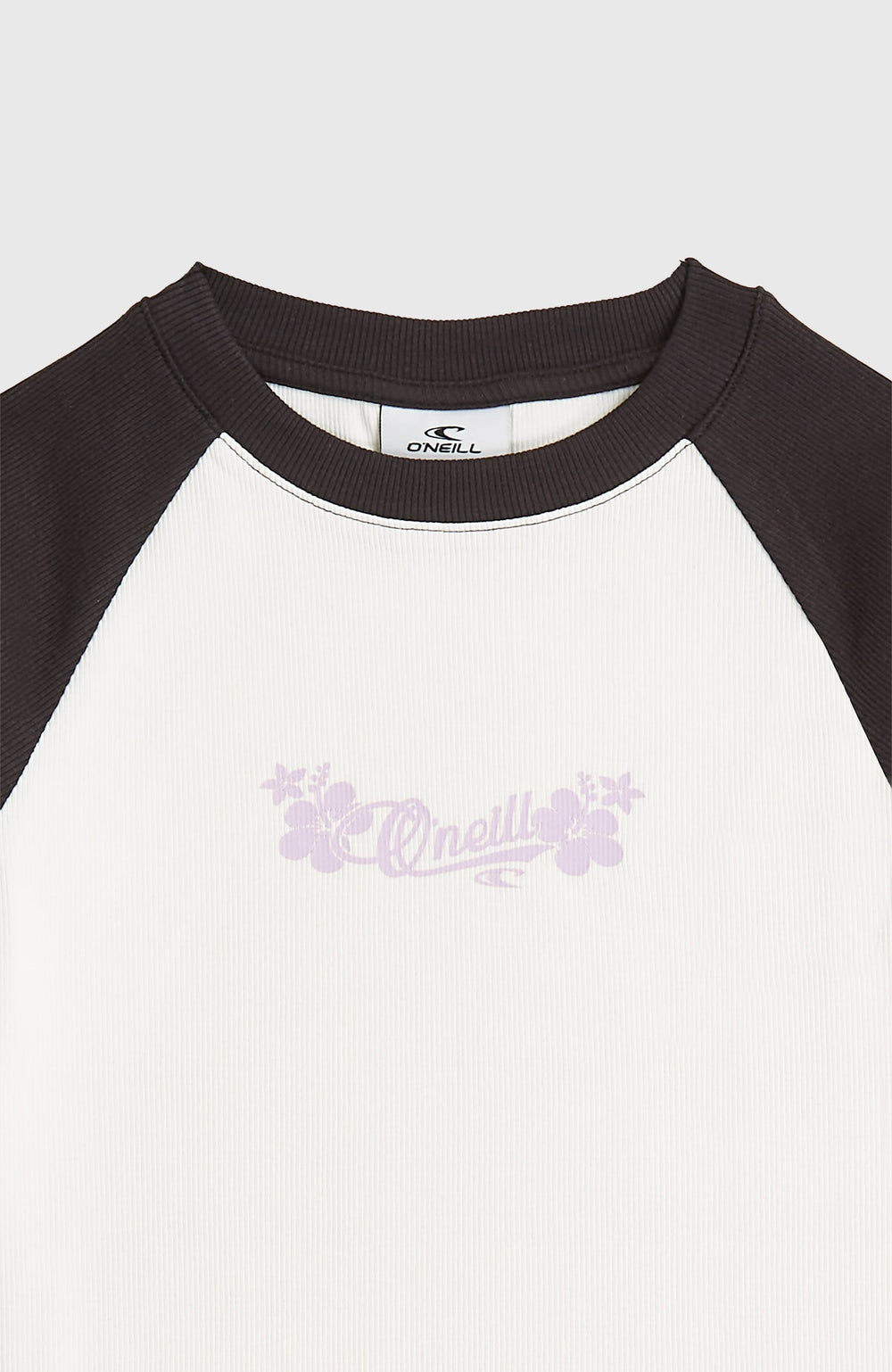 O'Neill Colour-Block Rib T-Shirt Snow White Colour Block