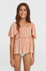O'Neill Woven T-Shirt Funky Peach Swirly