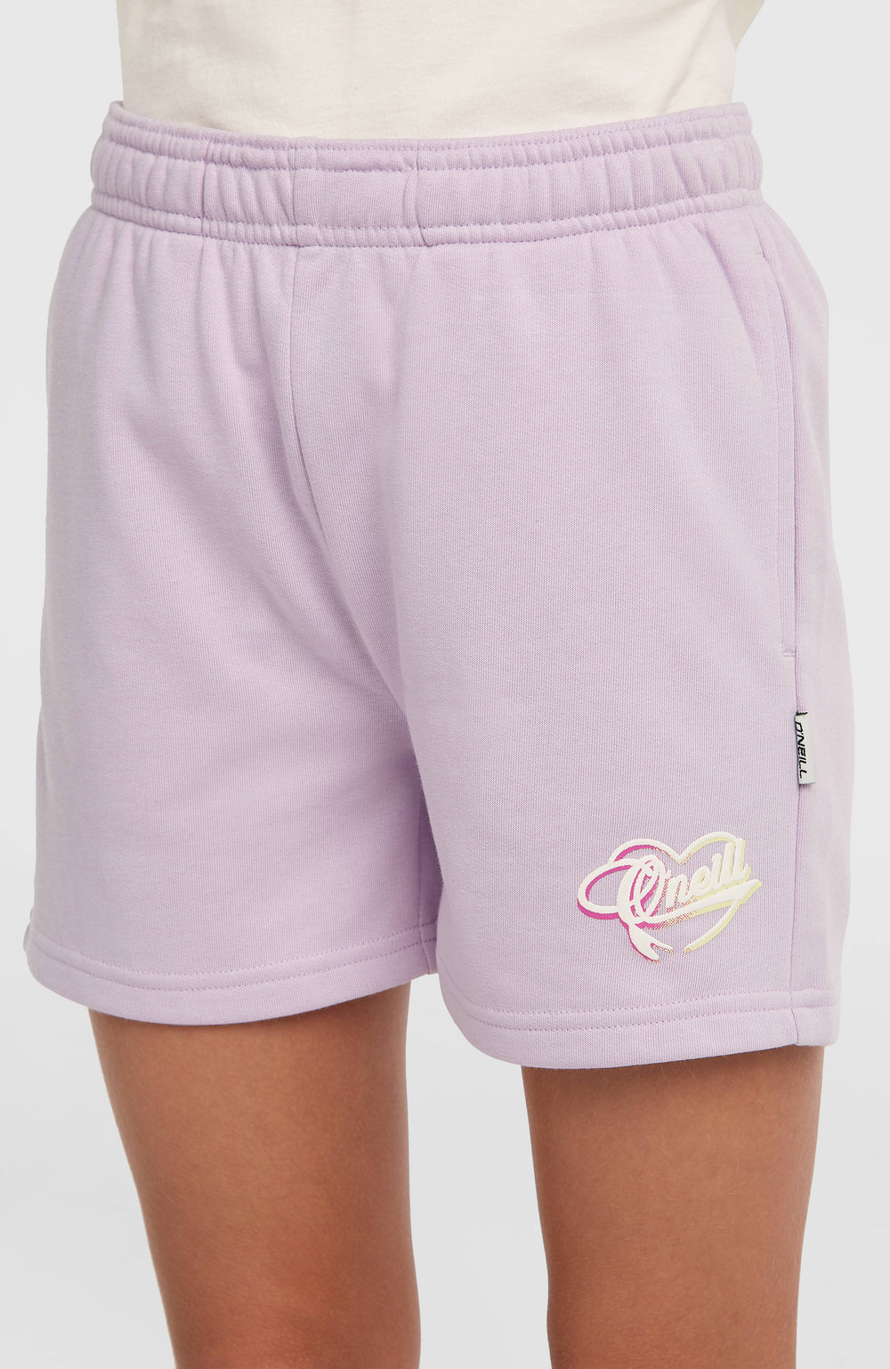 Essentials Script Sweatshorts Pale Lavender