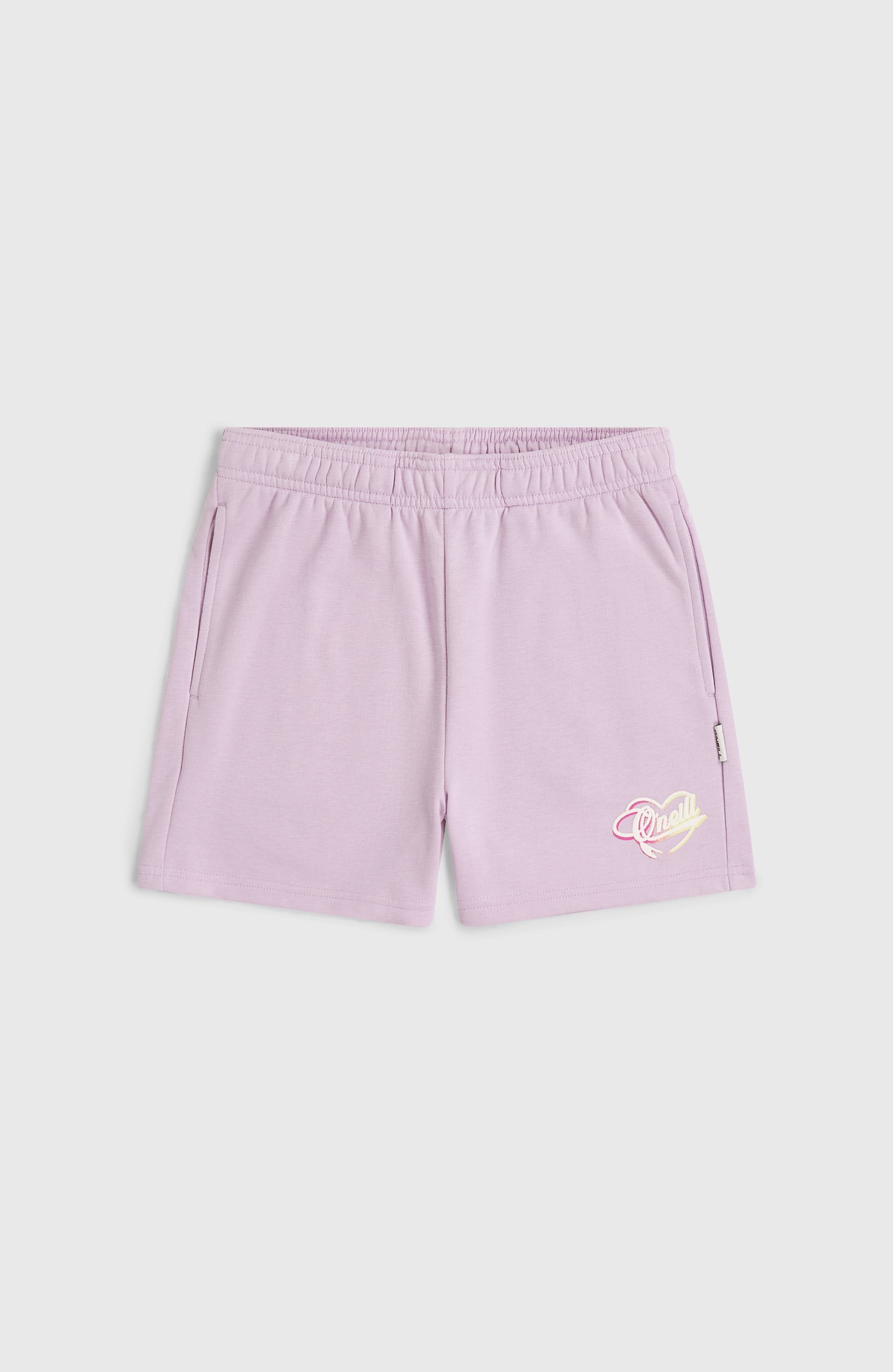 Essentials Script Sweatshorts Pale Lavender