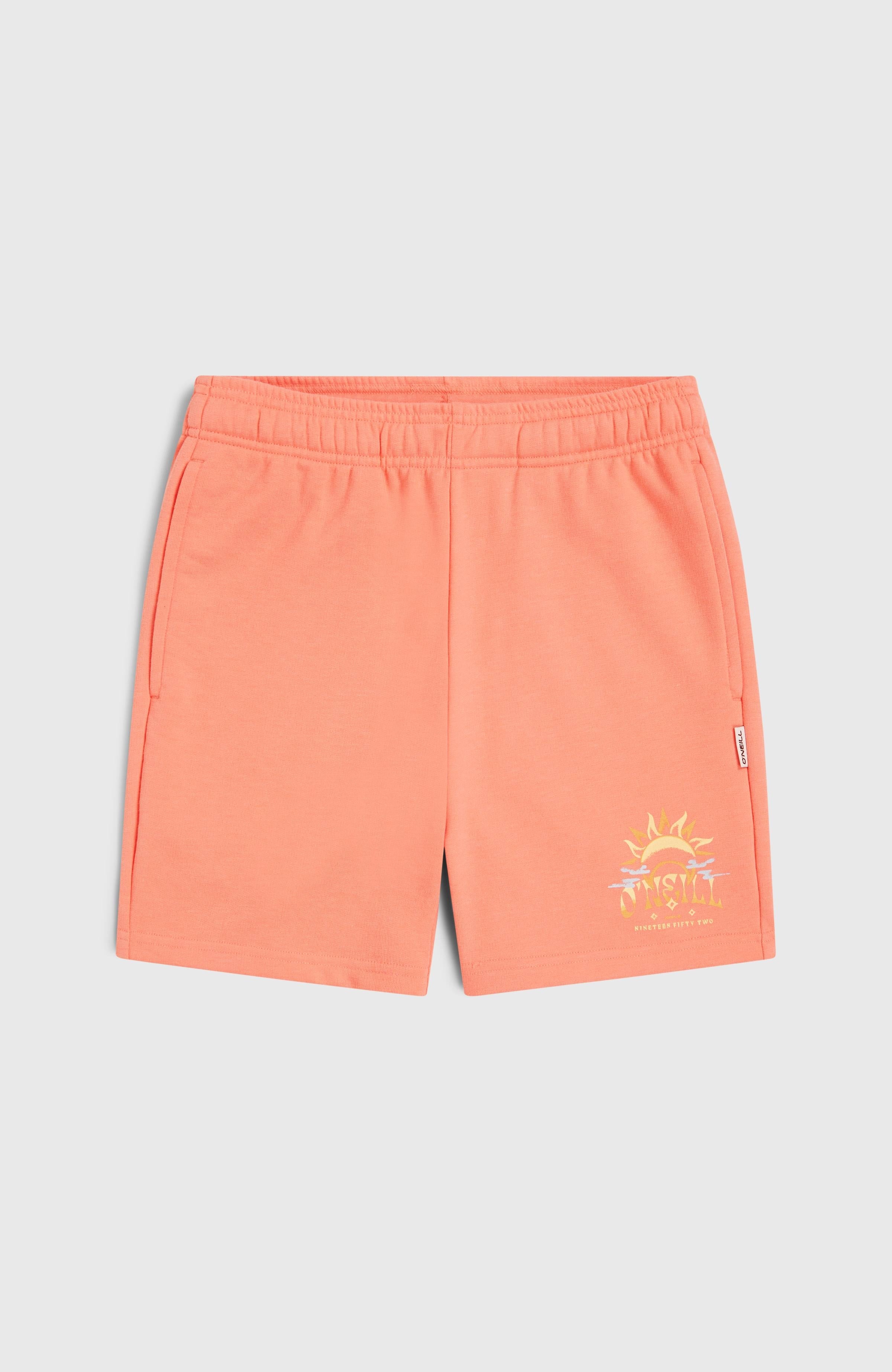 Heart Sweatshorts Coral Pink