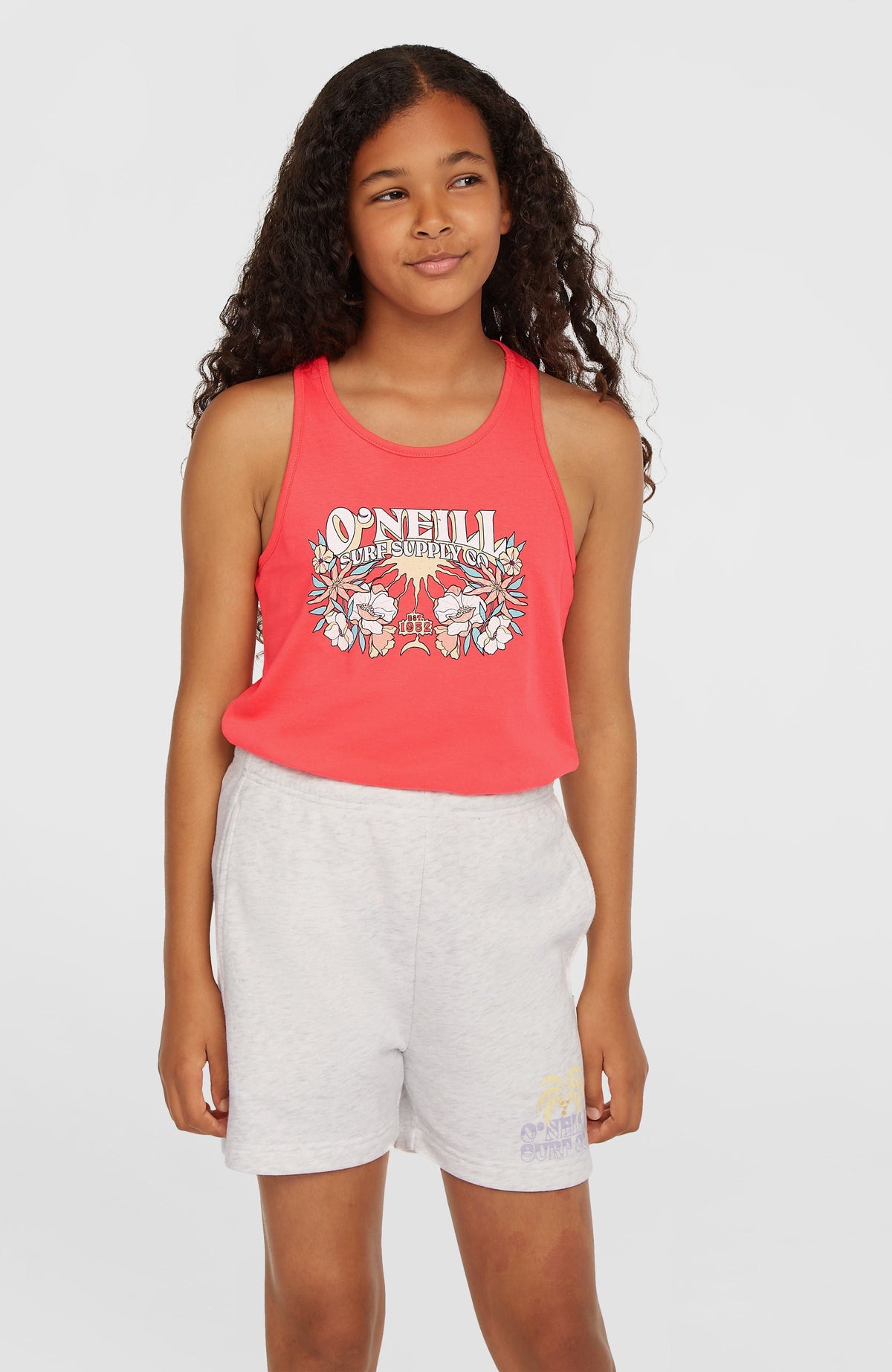 Heart Sweatshorts White Melange