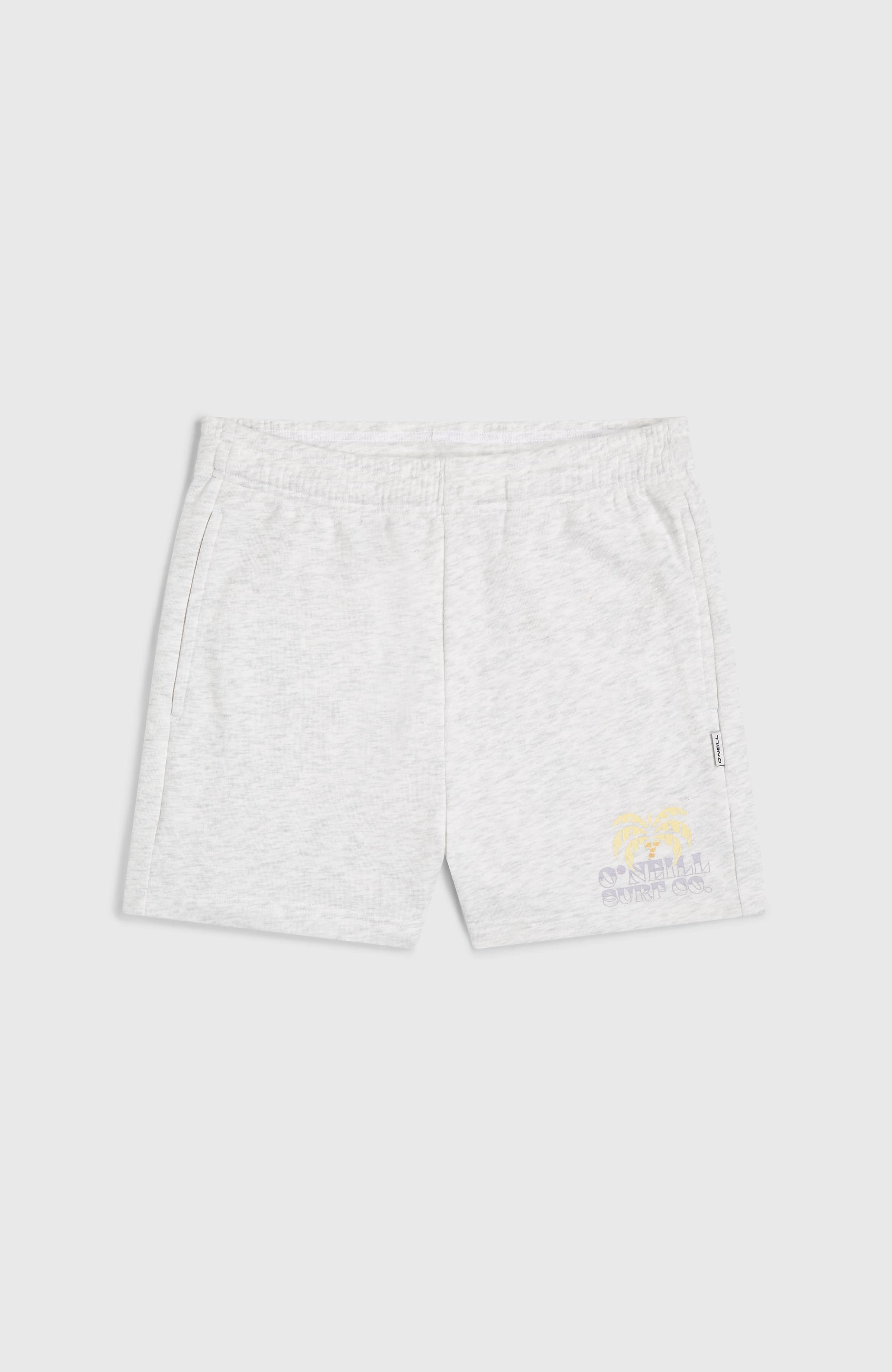 Heart Sweatshorts White Melange